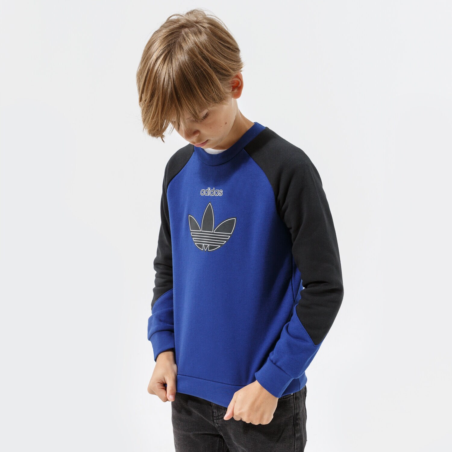 Copii bluză ADIDAS BLUZĂ CREW BOY H31210 Bleumarin