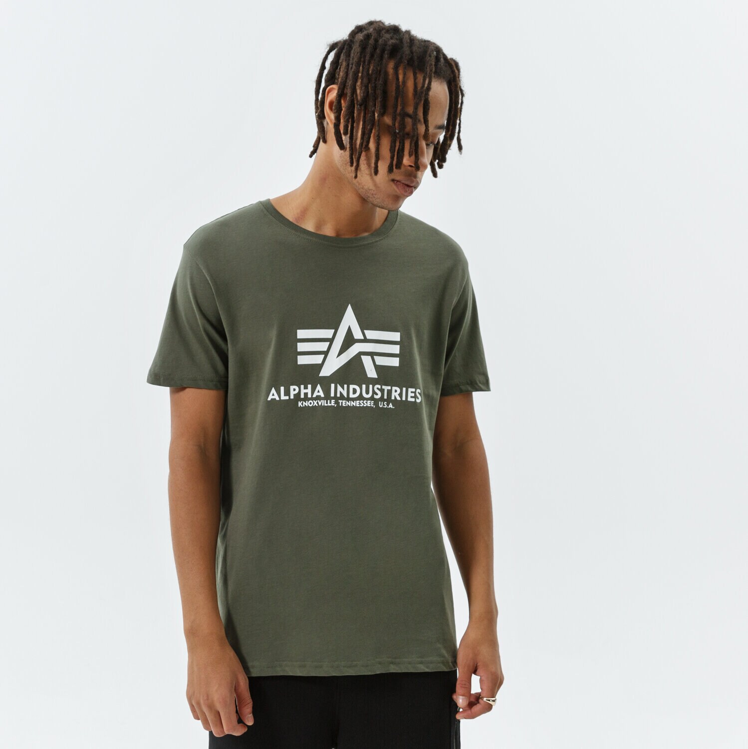 Bărbați tricou ALPHA INDUSTRIES TRICOU BASIC T 100501-142 Kaki
