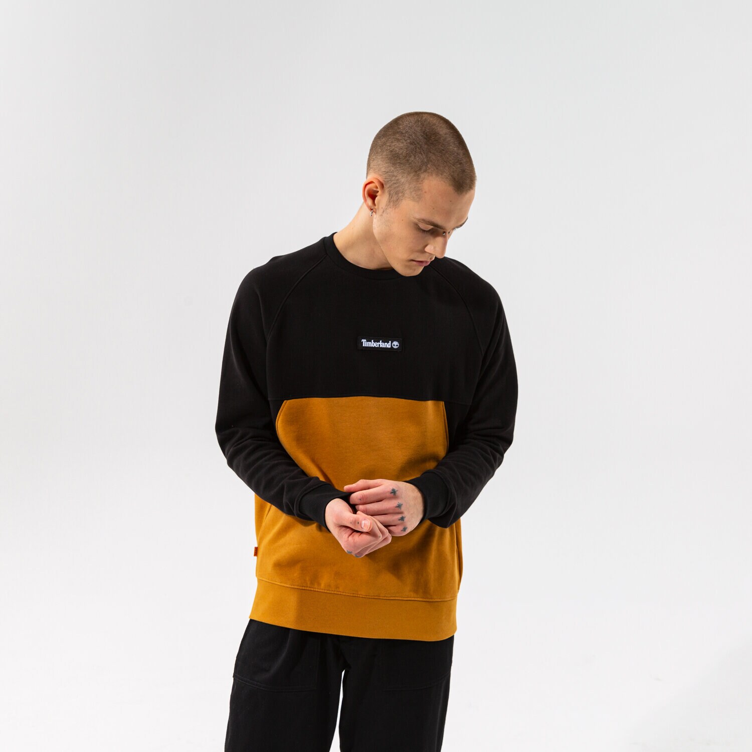 Bărbați bluză TIMBERLAND BLUZĂ YC CUT & SEW CREW TB0A22KFP561 Galben Muștar