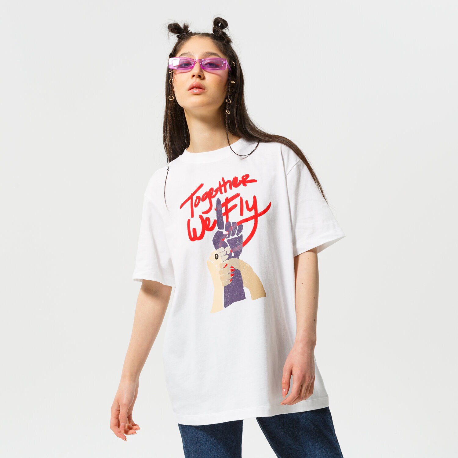 Femei tricou NIKE TRICOU W NK TEE BF SWSH FLY NBA DR2595-100 Alb