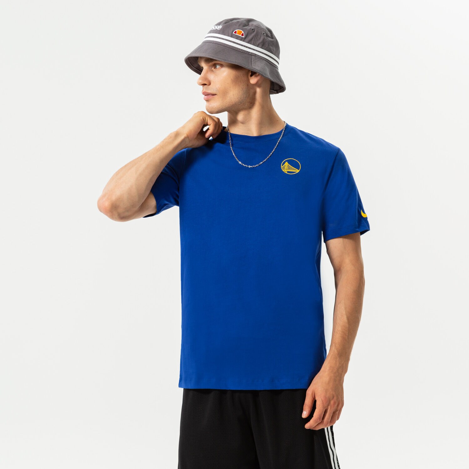 Bărbați tricou NIKE TRICOU GSW M NK ES CORE LGO SS TEE NBA DD6720-495 Albastru
