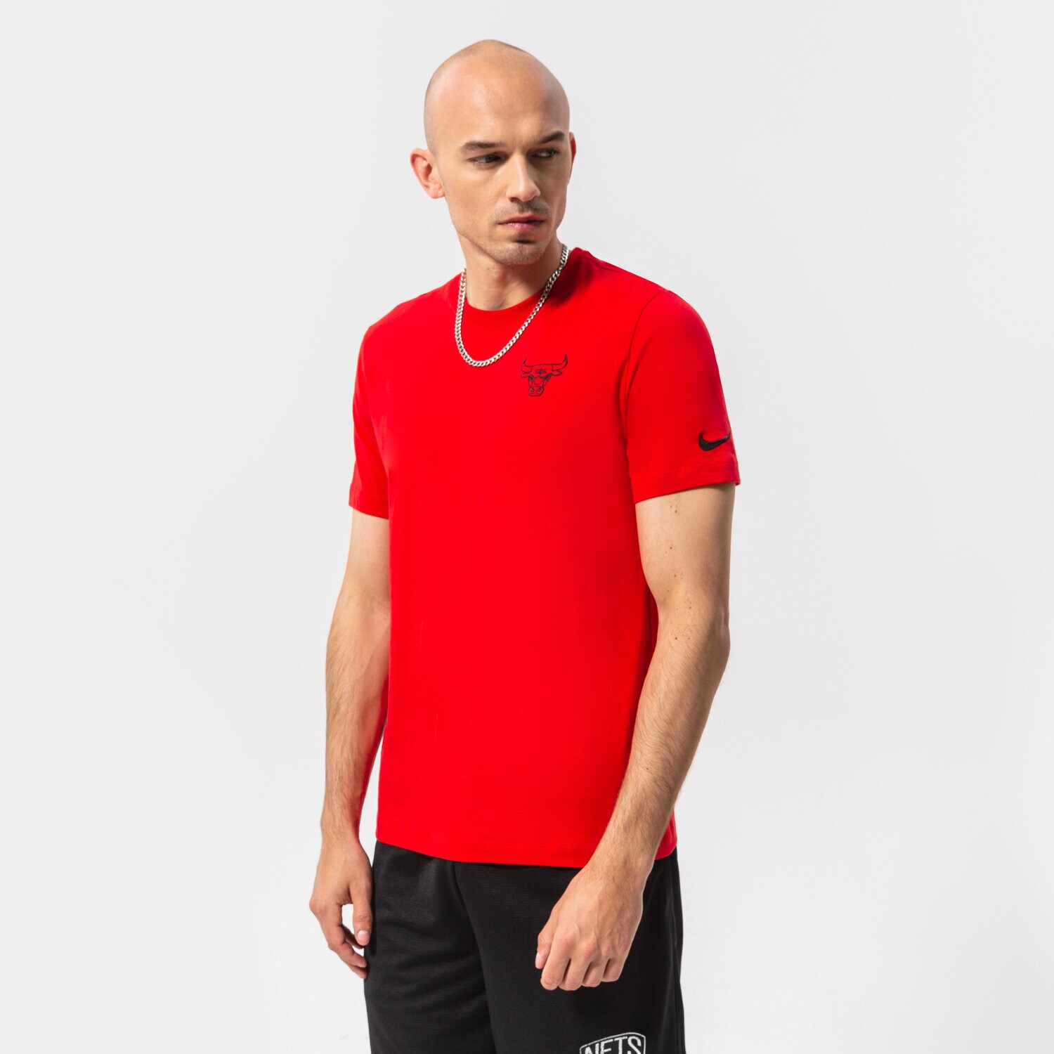 Bărbați tricou NIKE TRICOU CHI M NK ES CORE LGO SS TEE NBA DD6710-657 Roșu