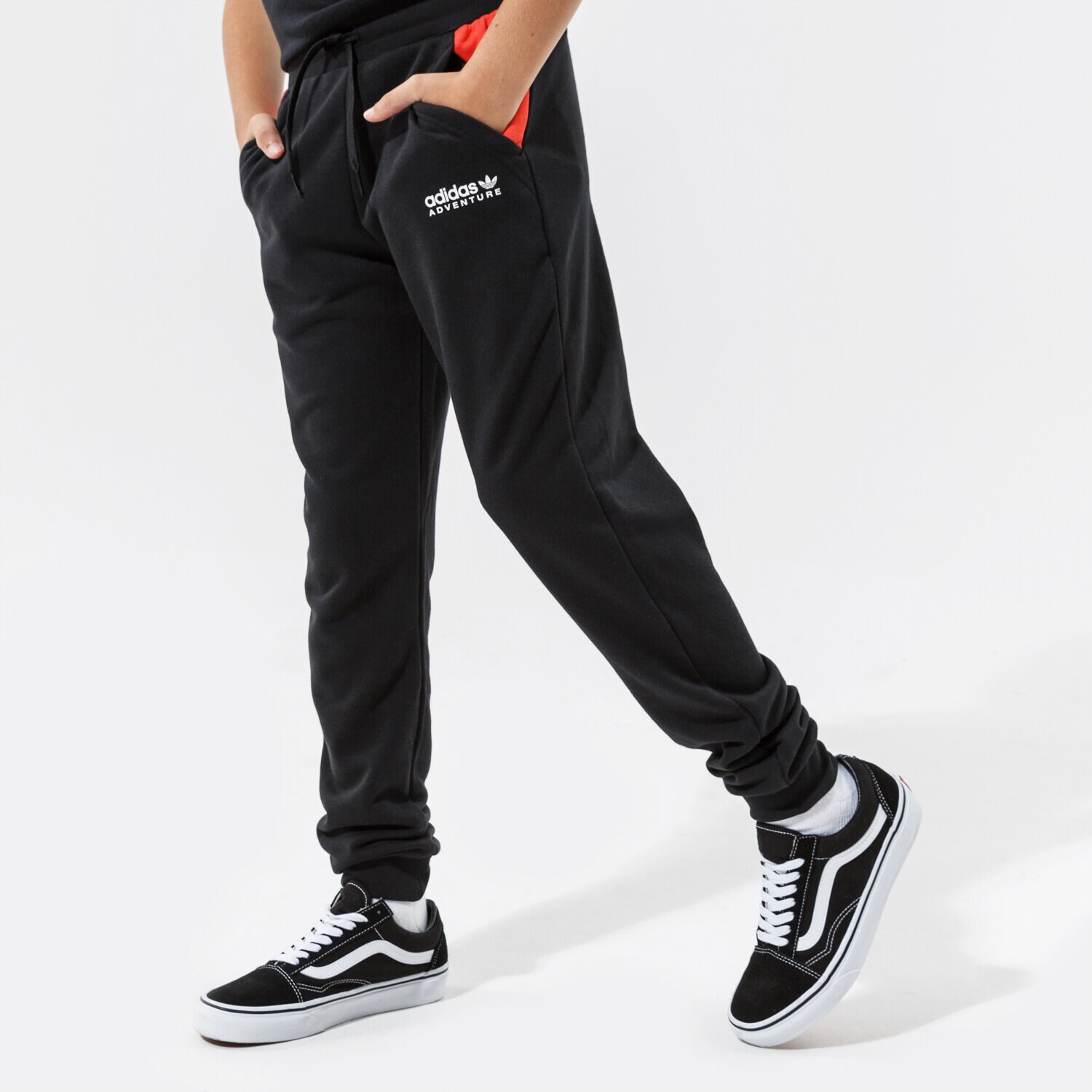 Pantaloni pentru copii ADIDAS PANTALONI  PANTS BOY H31228 Negru