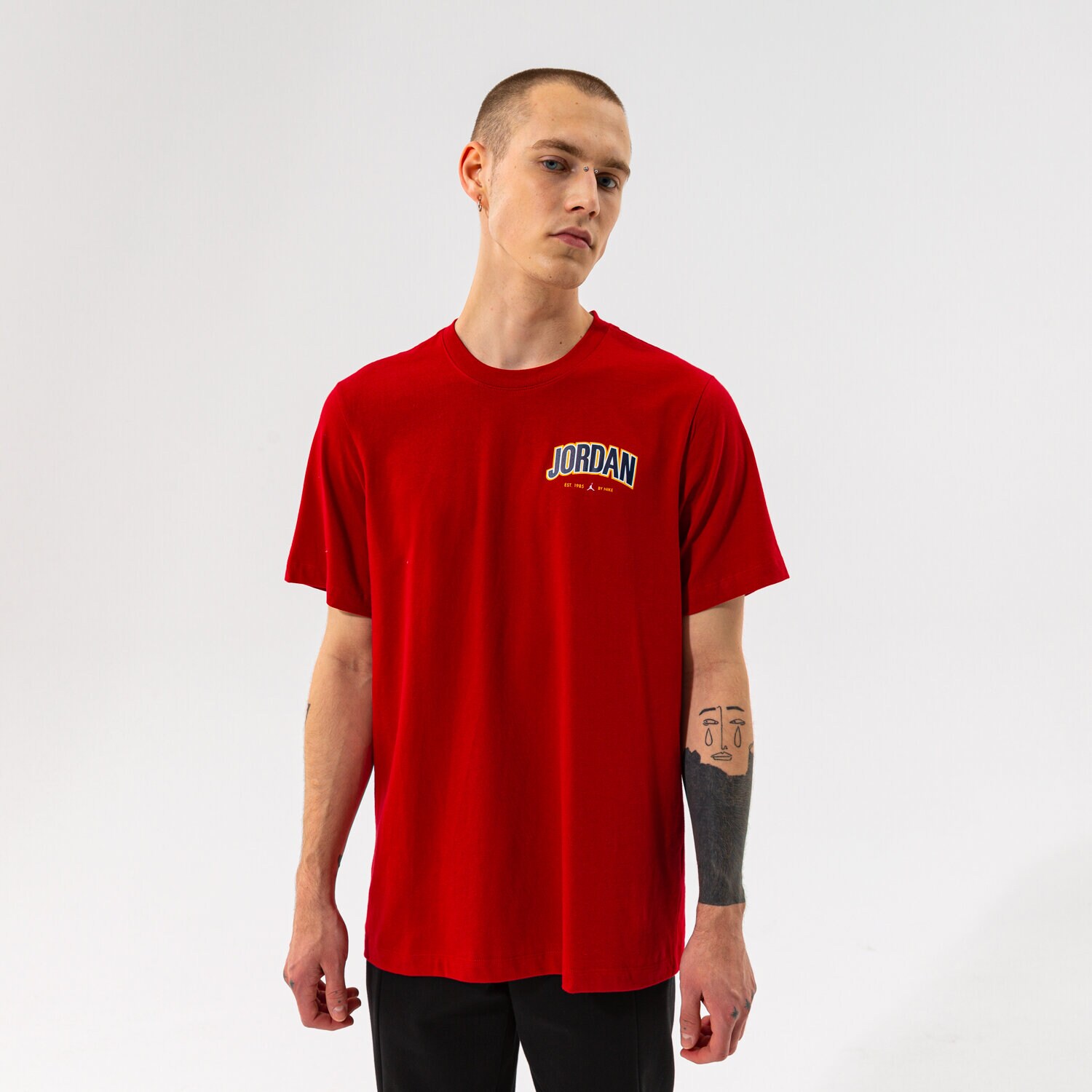 Bărbați tricou JORDAN TRICOU M J JMPMN GFX SS CREW DM3217-687 Roșu
