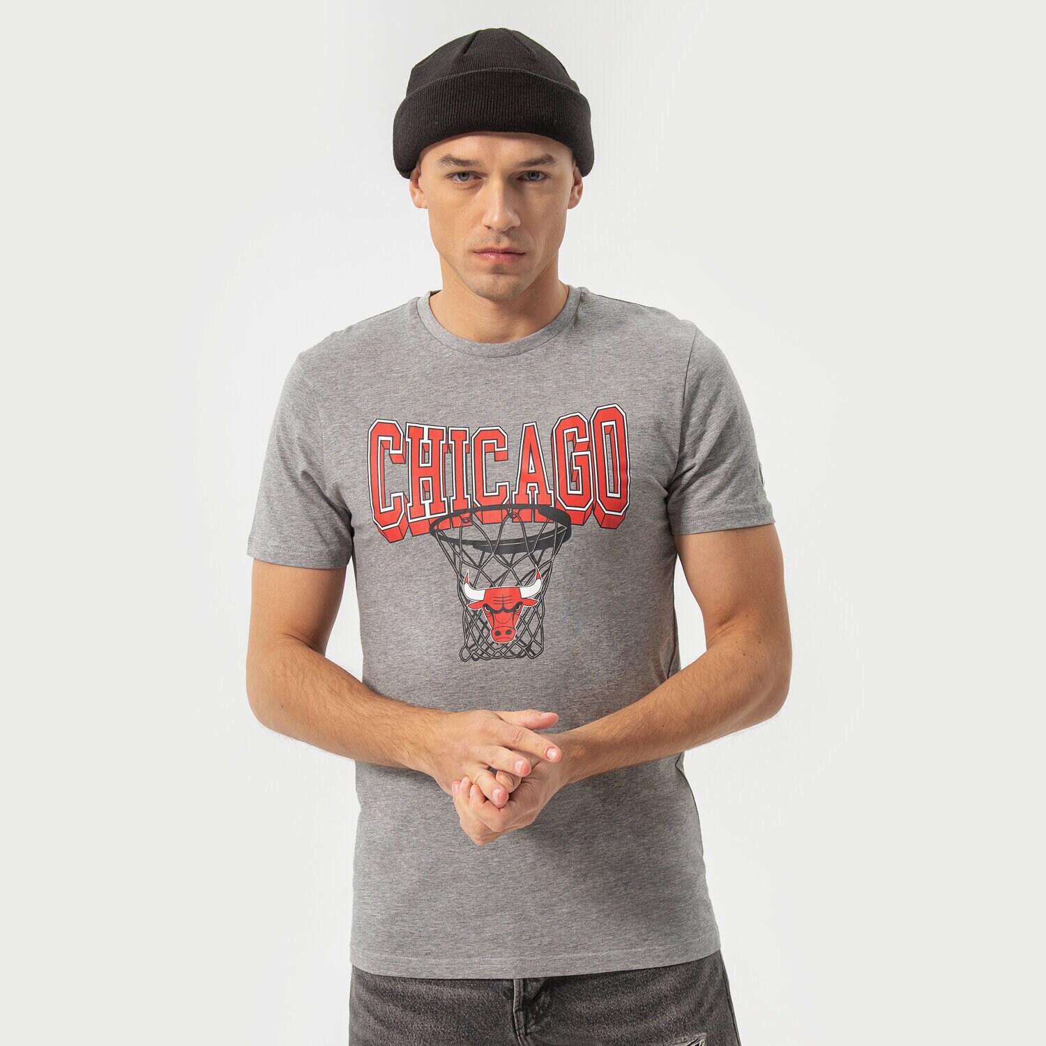 Bărbați tricou NEW ERA TRICOU TEE BULLS GRH 13051081 Gri