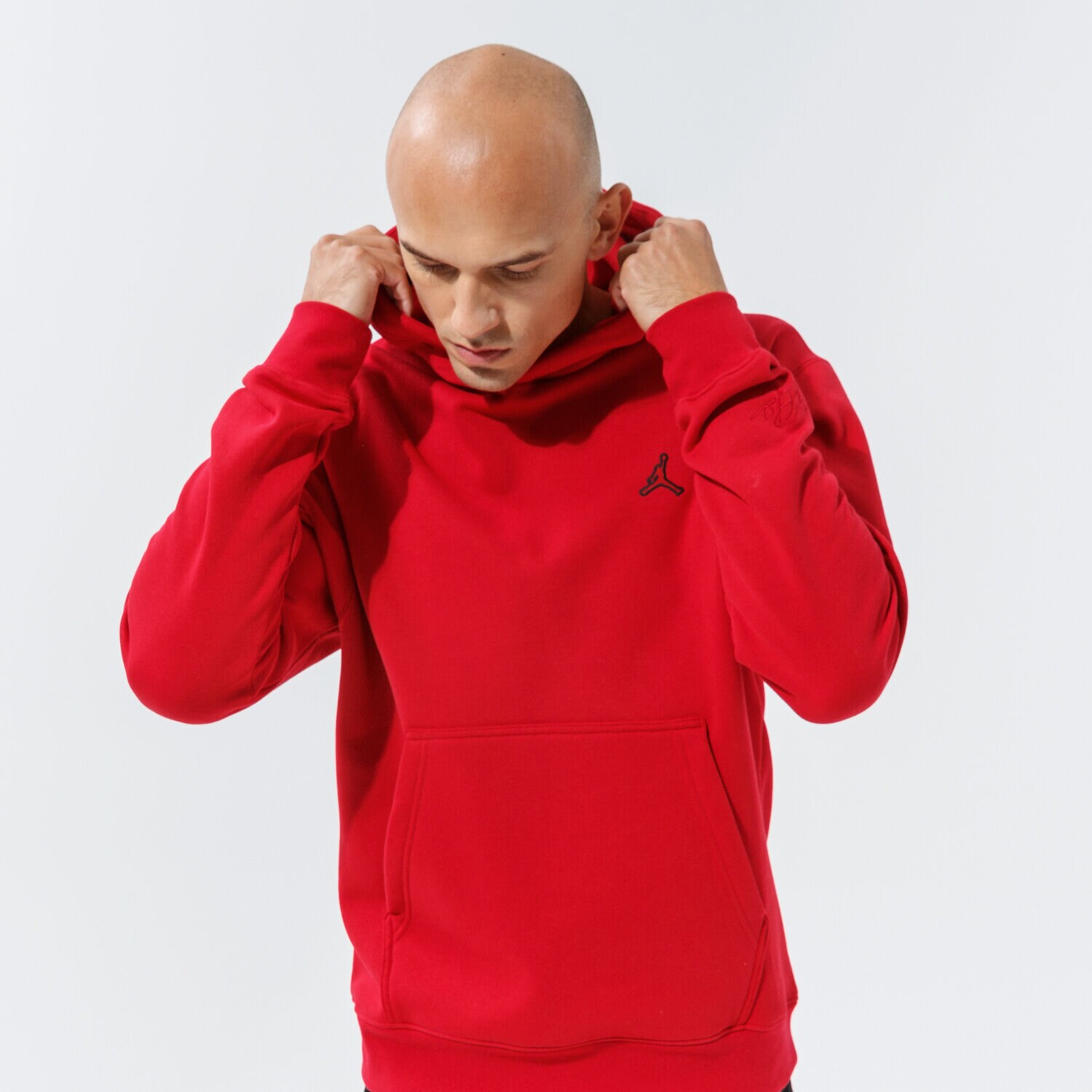 Bărbați bluză JORDAN BLUZĂ CU GLUGĂ ESSENTIAL OVERHEAD HOODIE DA9818-687 Roșu