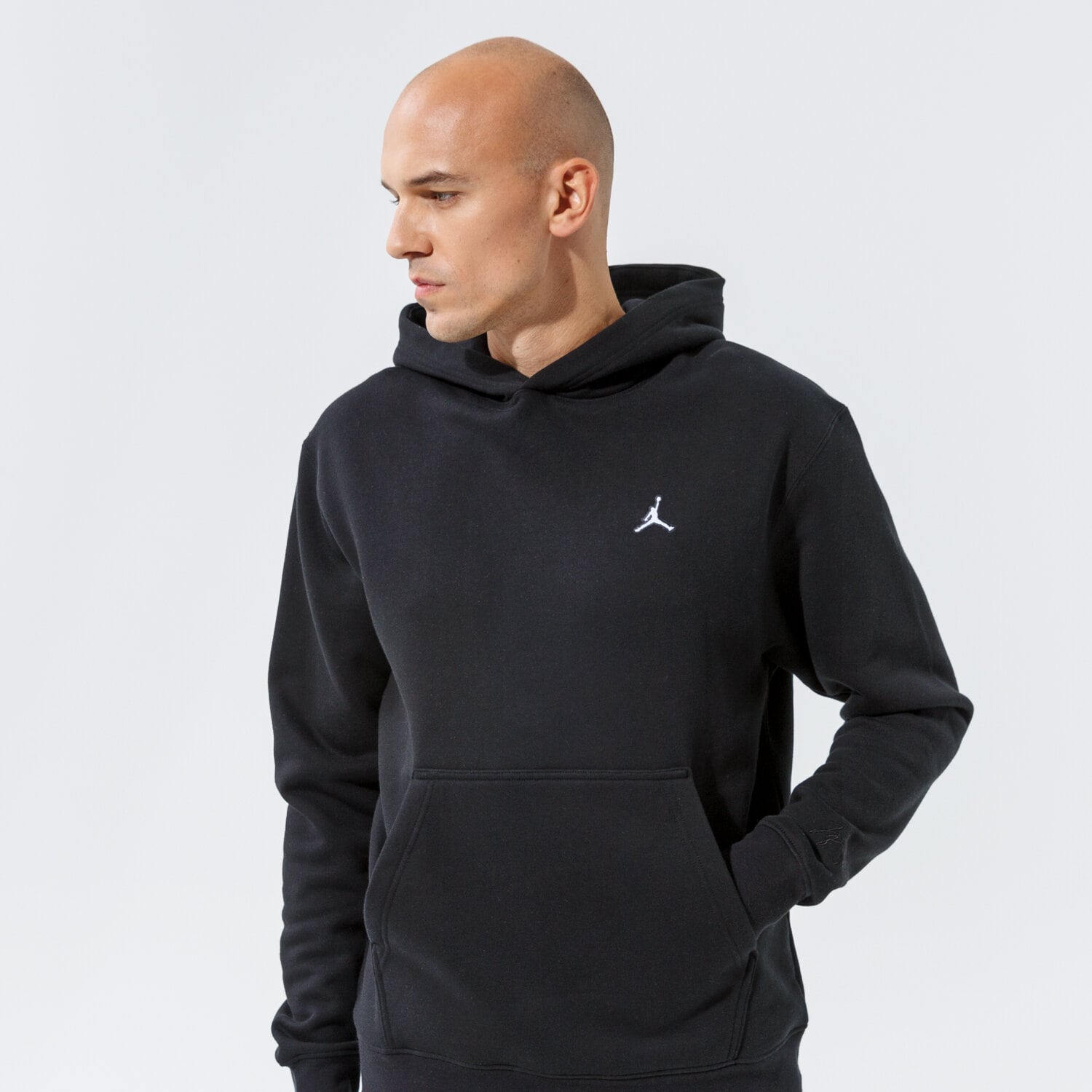 Bărbați bluză JORDAN BLUZĂ CU GLUGĂ ESSENTIAL OVERHEAD HOODIE DA9818-010 Negru