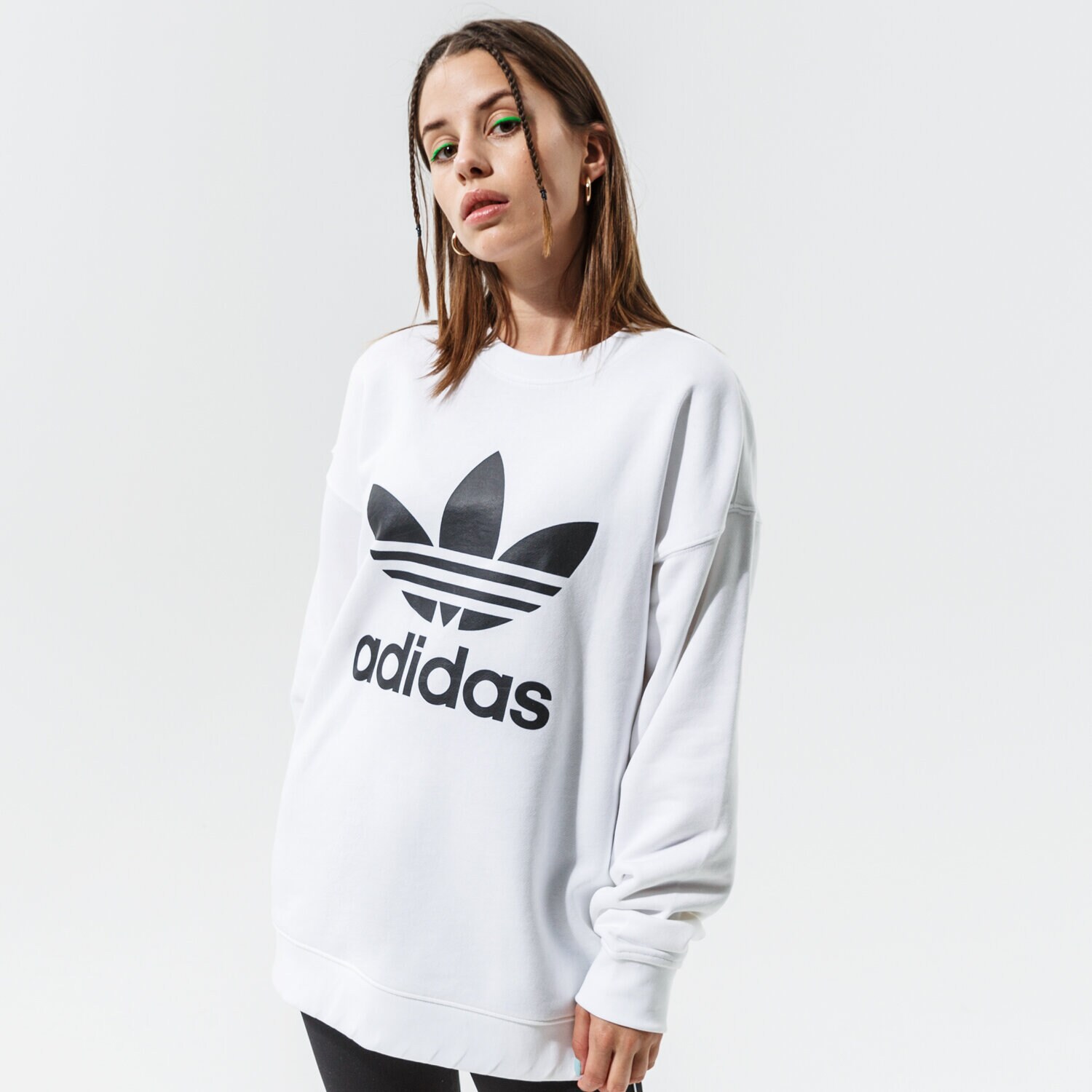Femei bluză ADIDAS BLUZĂ TRF CREW SWEAT GN2961 Alb