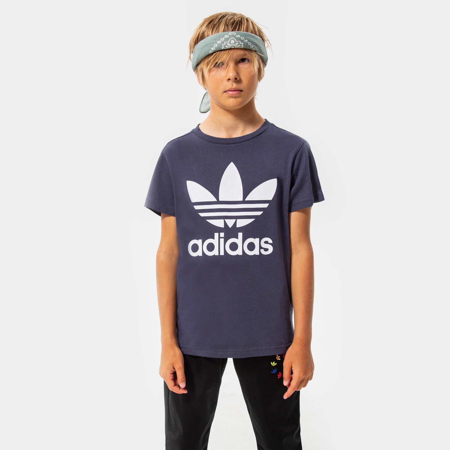 Copii tricou ADIDAS TRICOU TREFOIL TEE BOY HC9601 Bleumarin