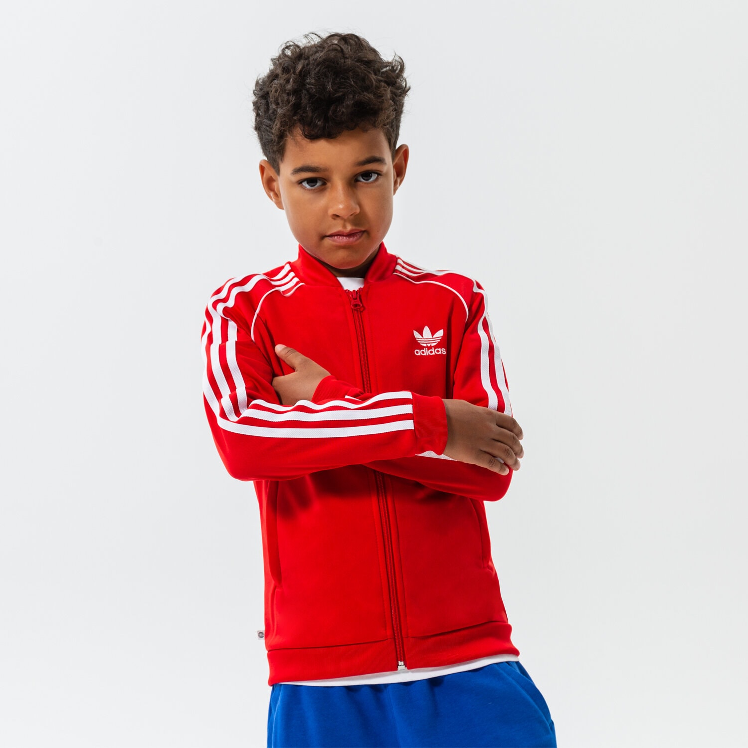 Copii bluză ADIDAS BLUZĂ SST TRACK TOP BOY HD2043 Roșu