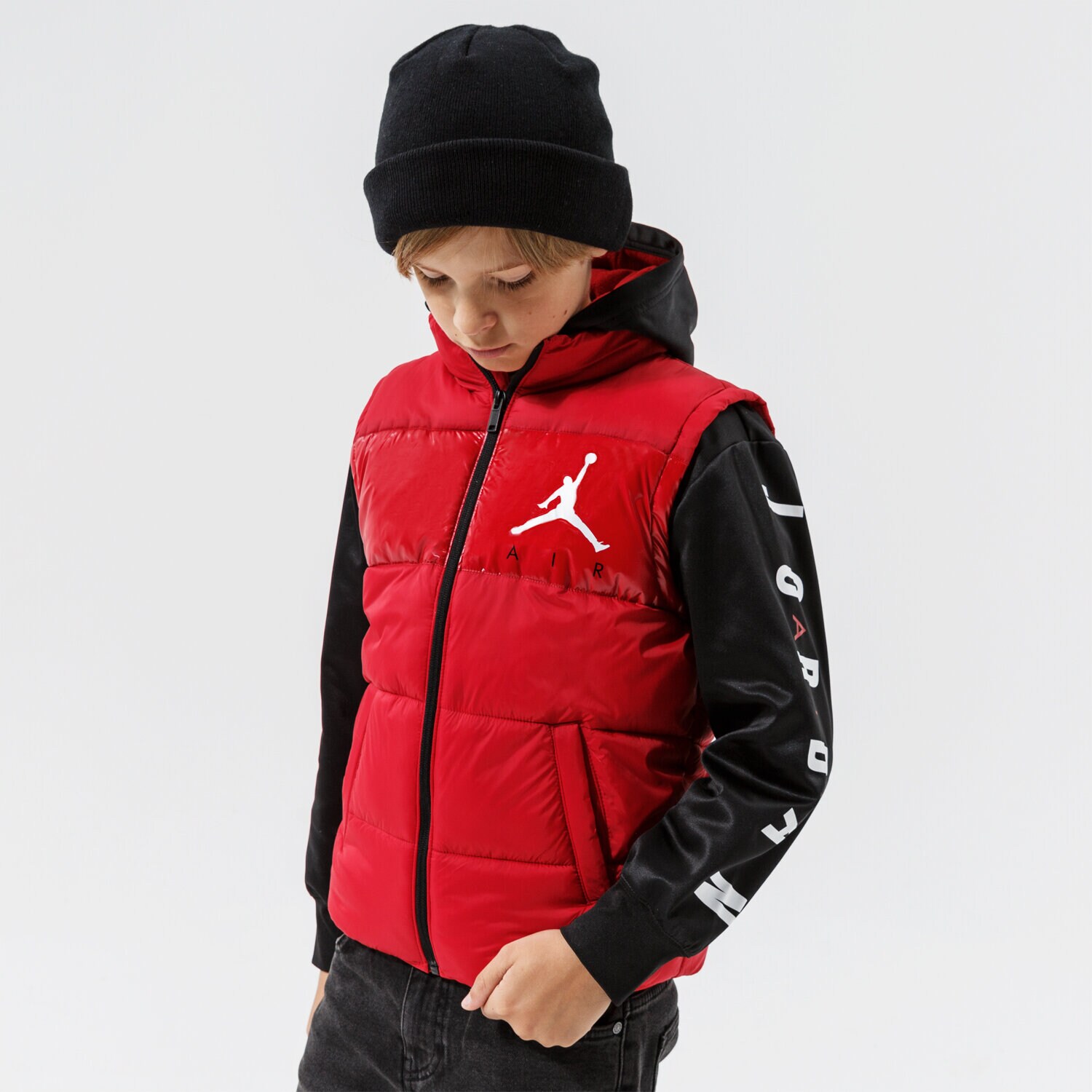 Jachetă de sezon pentru copii (primăvară/toamnă) JORDAN JACHETĂ JORDAN 2 FER JACKET BOY 95A625-R78 Roșu