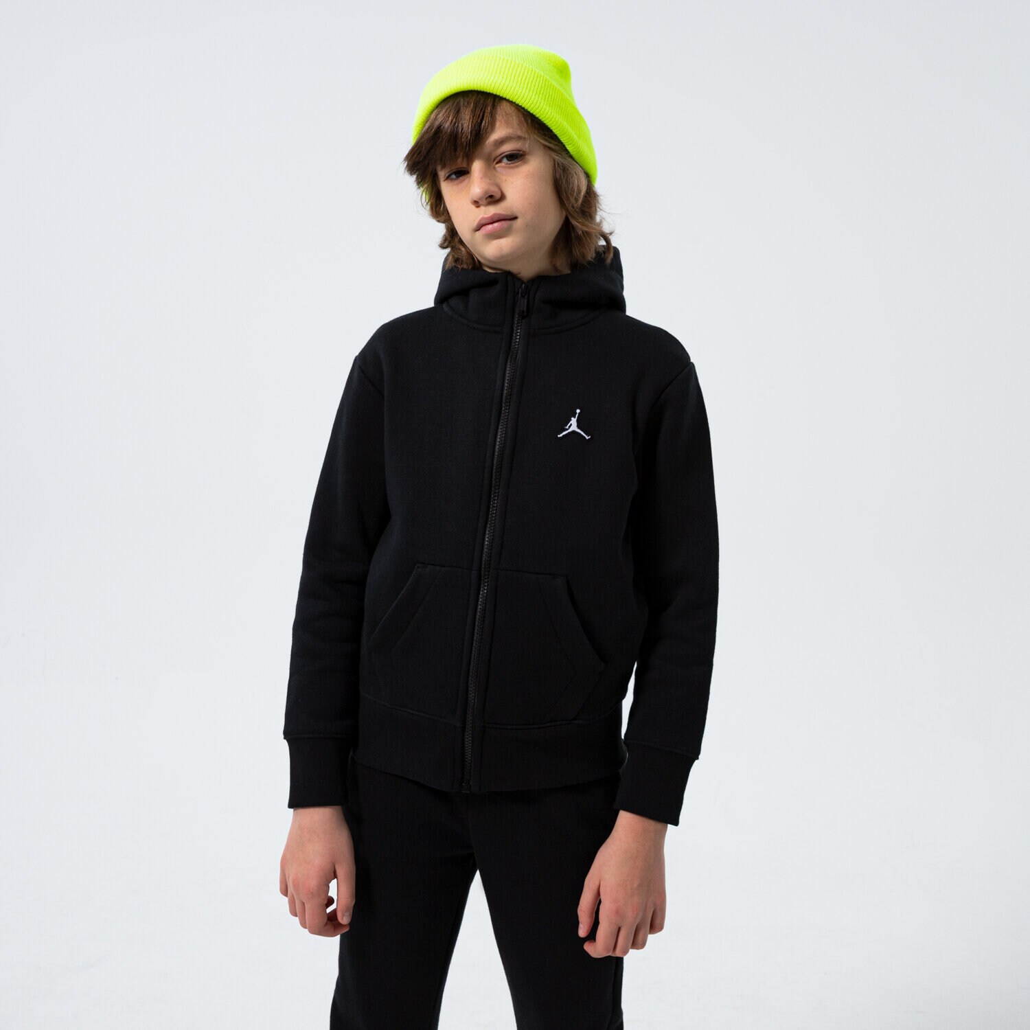 Copii bluză JORDAN BLUZĂ CU GLUGĂ ESSENTIALS BOY 95A714023 Negru