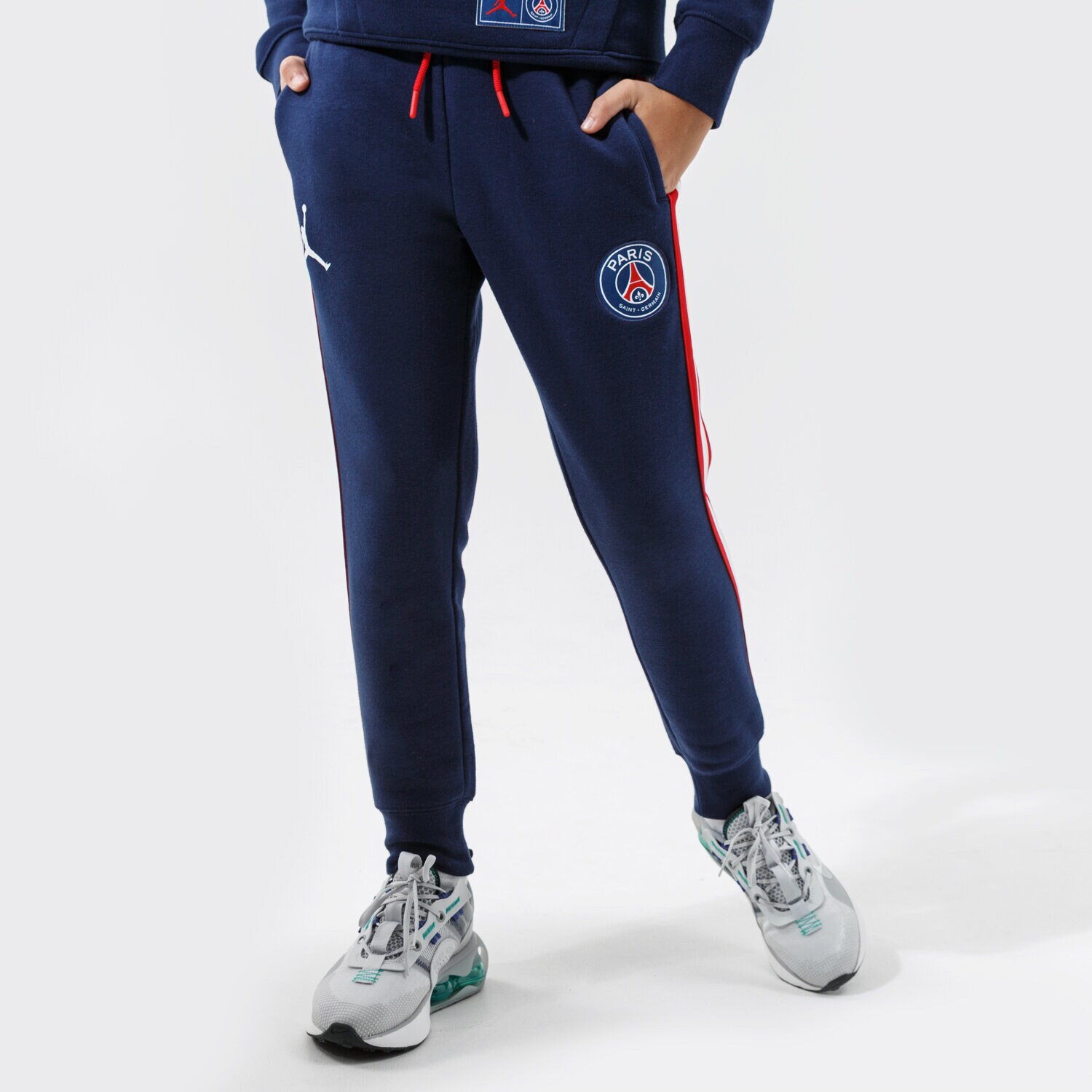 Pantaloni pentru copii JORDAN PANTALONI  PARIS SAINT-GERMAIN FLC PANT GIRL 95A726-U90 Bleumarin