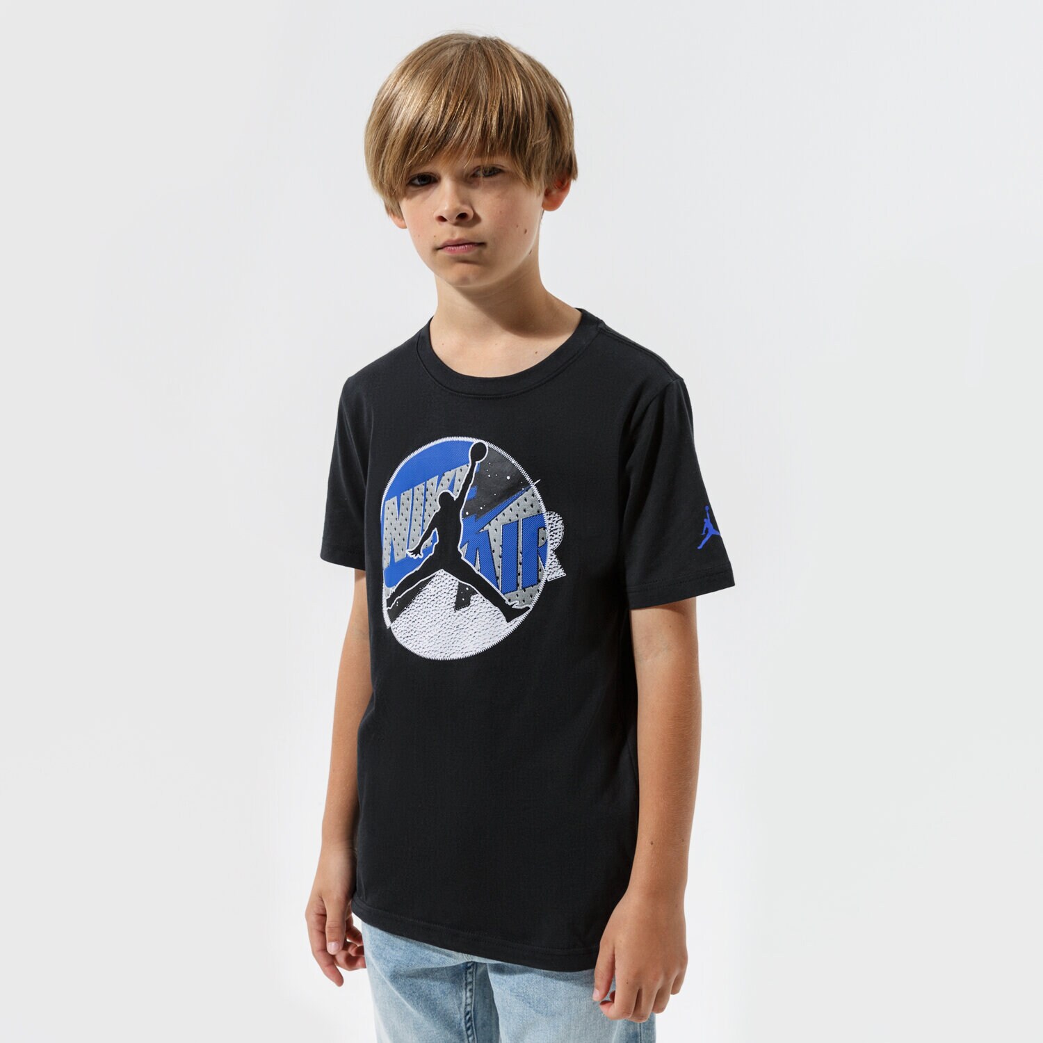 Copii tricou JORDAN TRICOU JUMPMAN PATCHED TEE BOY 95A902-023 Negru