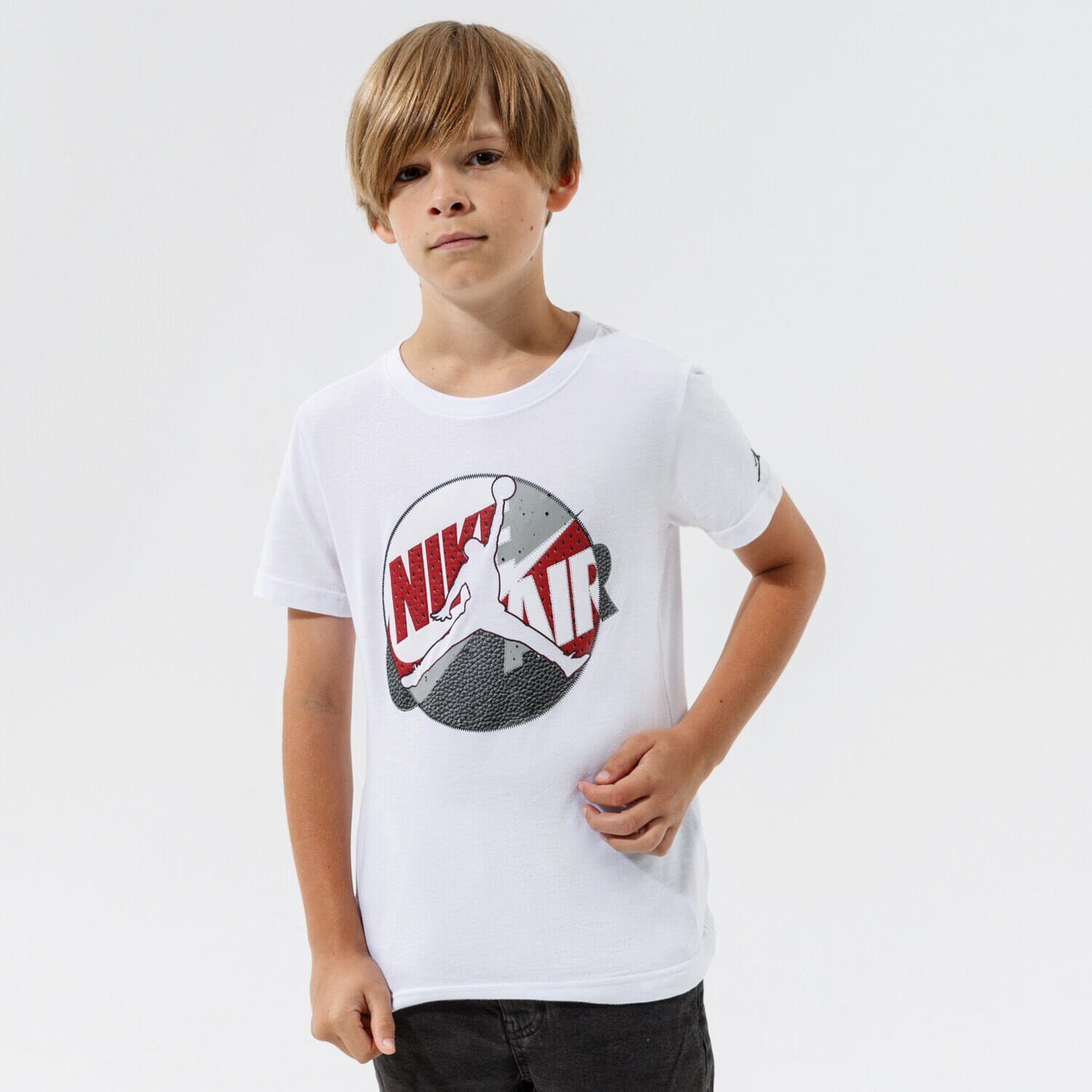 Copii tricou JORDAN TRICOU JUMPMAN PATCHED TEE BOY 95A902-001 Alb