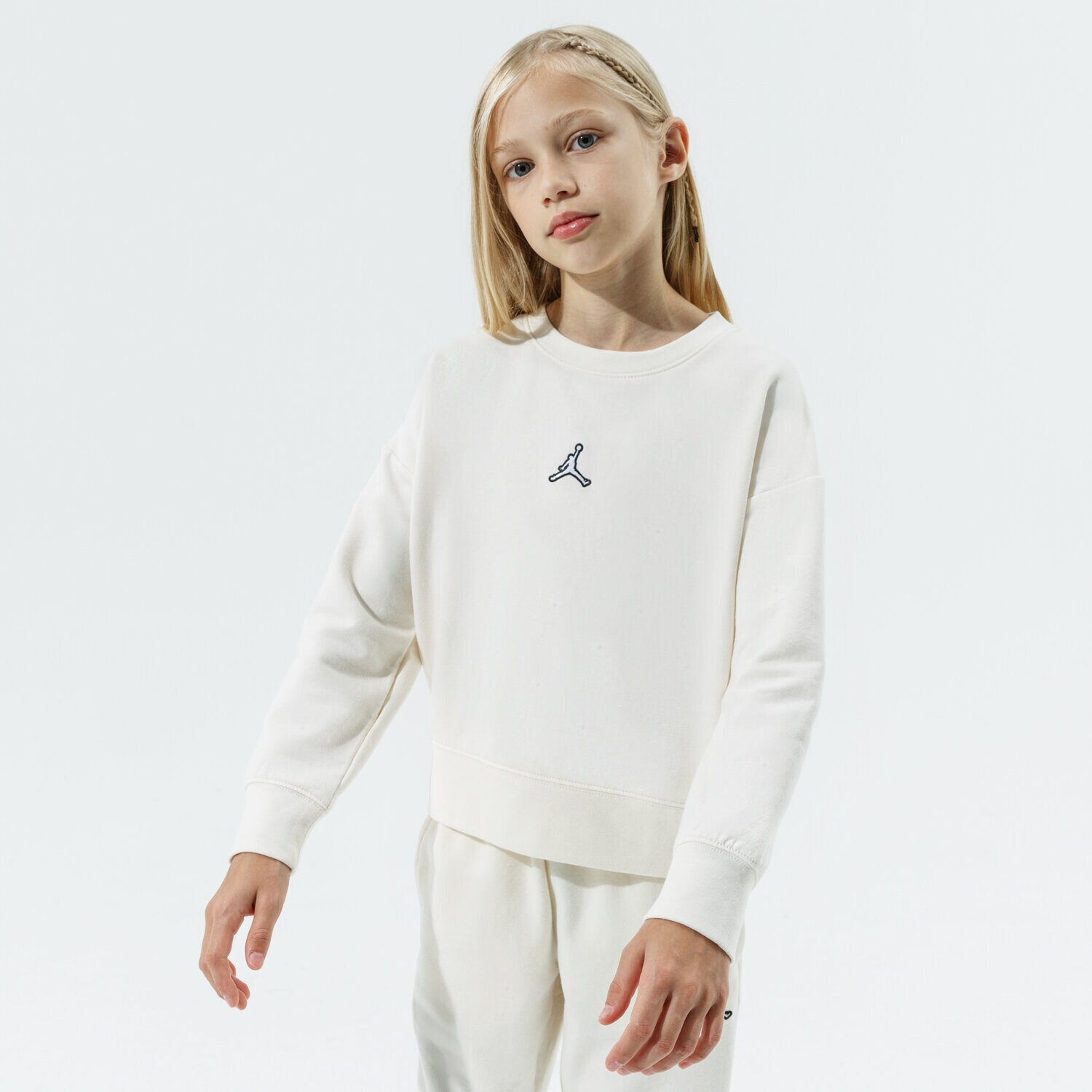 Copii bluză JORDAN BLUZĂ JORDAN ESSENTIALS CREW GIRL 45A859-W5T Bej