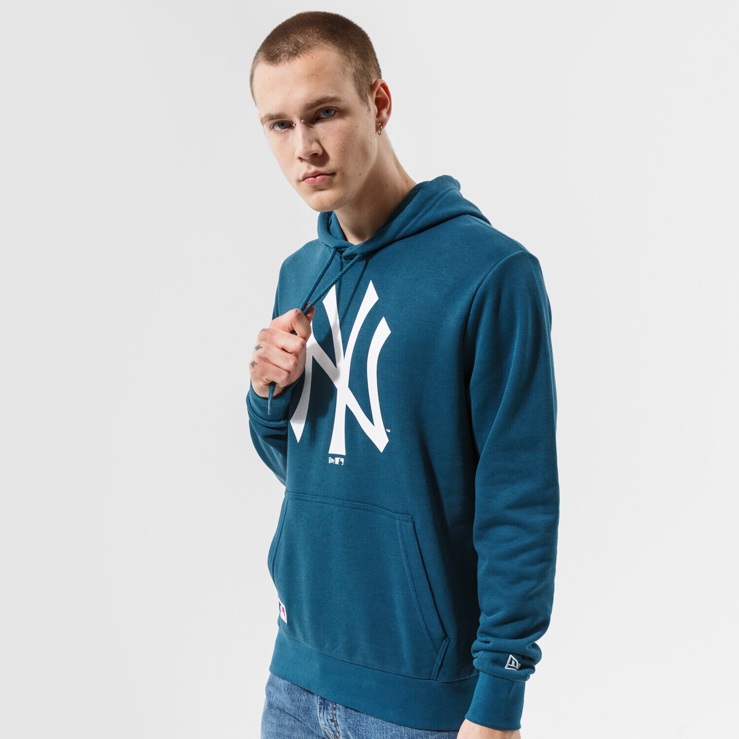 Bărbați bluză NEW ERA BLUZĂ CU GLUGĂ MLB SEASNL TEAM LOGO HOODY NEYYAN CDT 12827234 Albastru