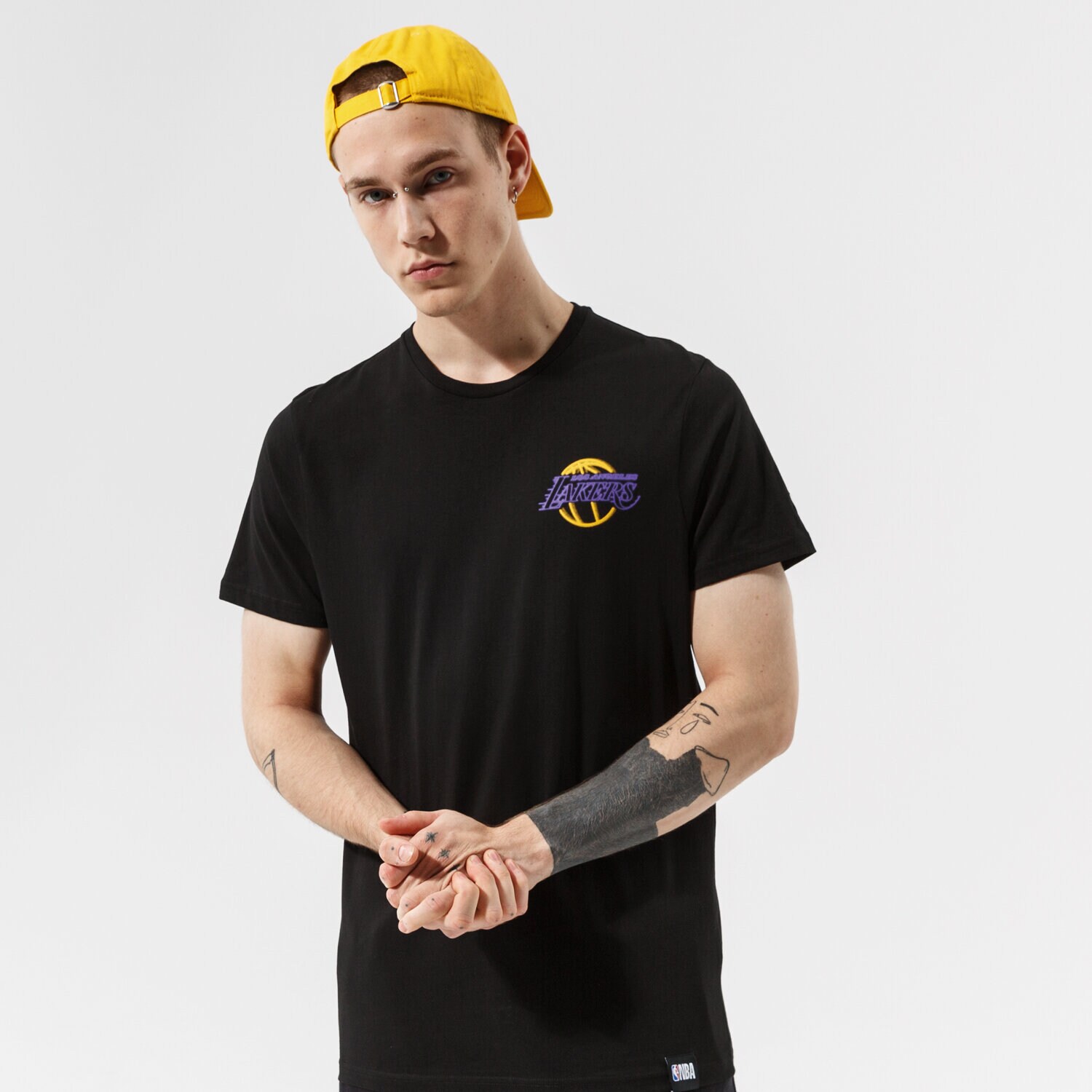 Bărbați tricou NEW ERA TRICOU NBA NEON TEE LOSLAK BLK 12827210 Negru