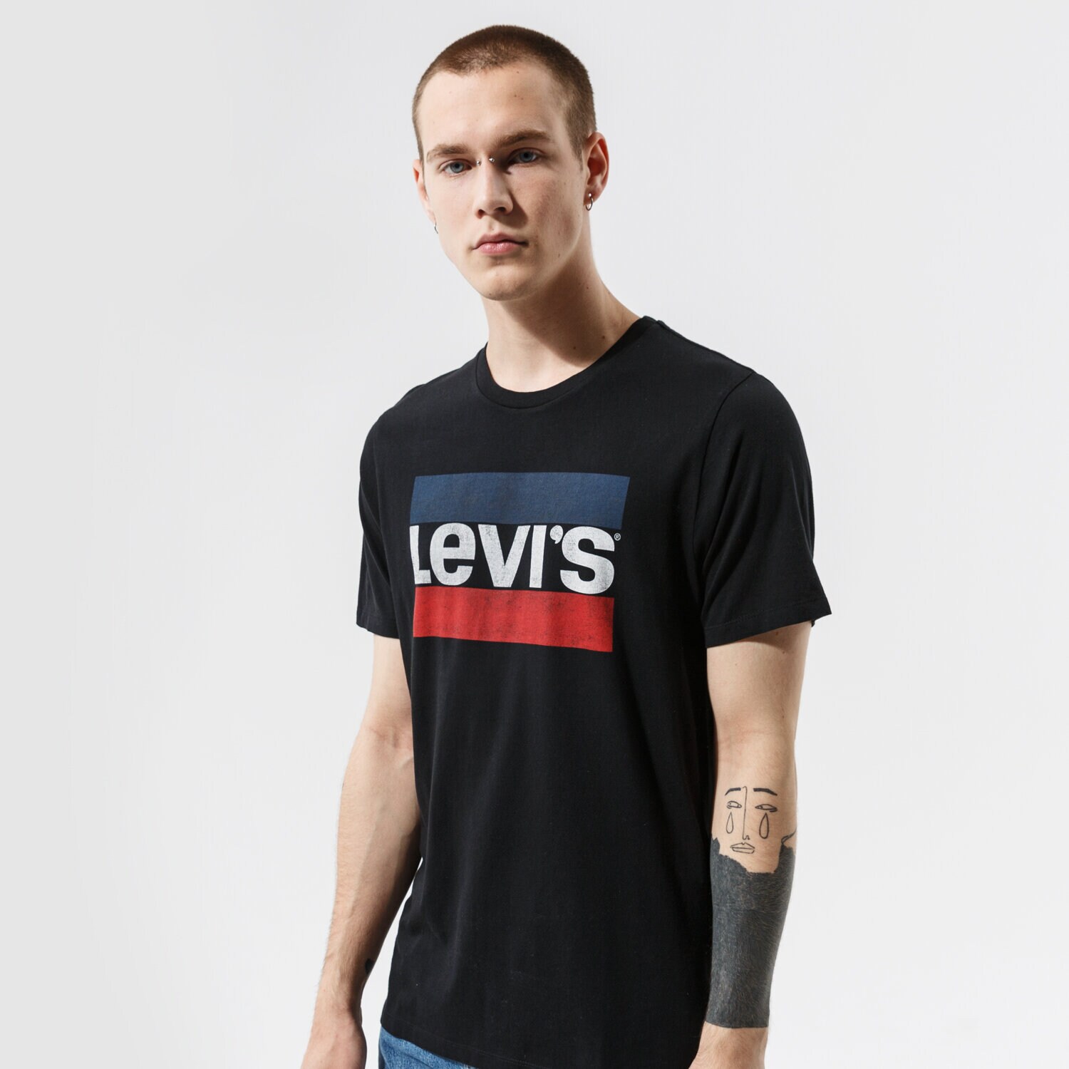 Bărbați tricou LEVI'S TRICOU SPORTSWEAR LOGO GRAPHIC 396360050 Negru