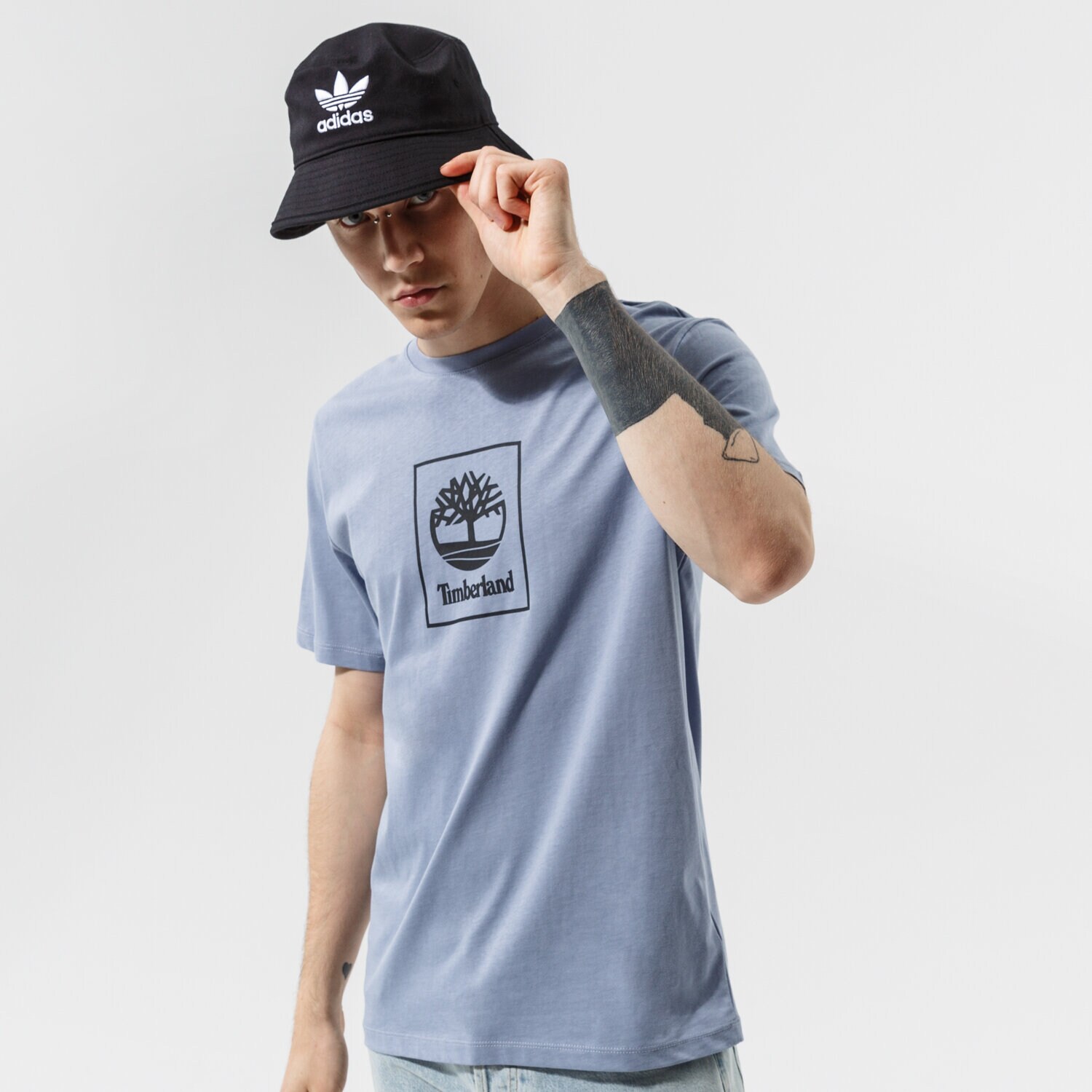 Bărbați tricou TIMBERLAND TRICOU TREE LOGO TEE TEMPEST TB0A5PJVCA01 Albastru