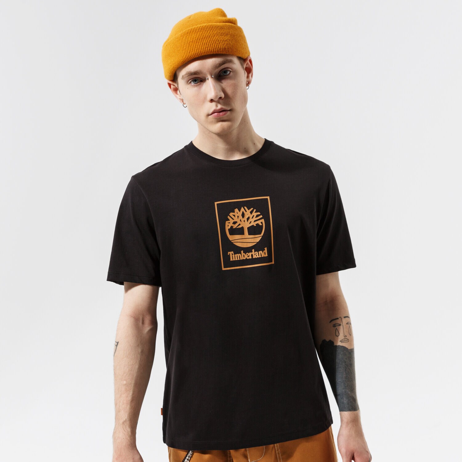 Bărbați tricou TIMBERLAND TRICOU TREE LOGO TEE BLACK TB0A5PJV0011 Negru