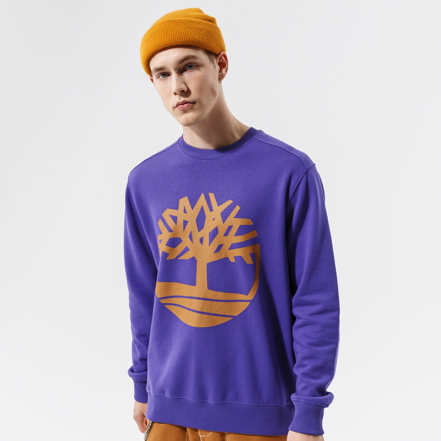 Bărbați bluză TIMBERLAND BLUZĂ YC CORE TREE LOGO CREW NECK SWEATSHIRT TB0A2BJ8CC61 Violet