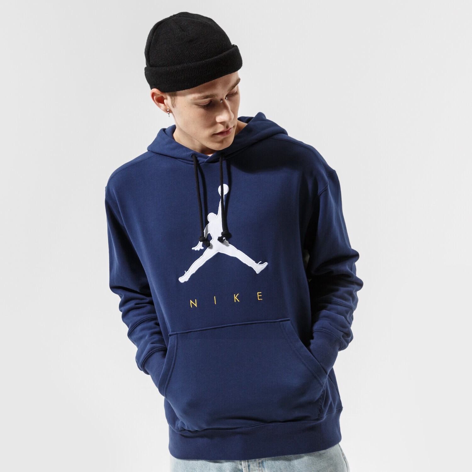 Bărbați bluză JORDAN BLUZĂ CU GLUGĂ M J JMPMN FLC PO HOODIE DA7192-410 Bleumarin