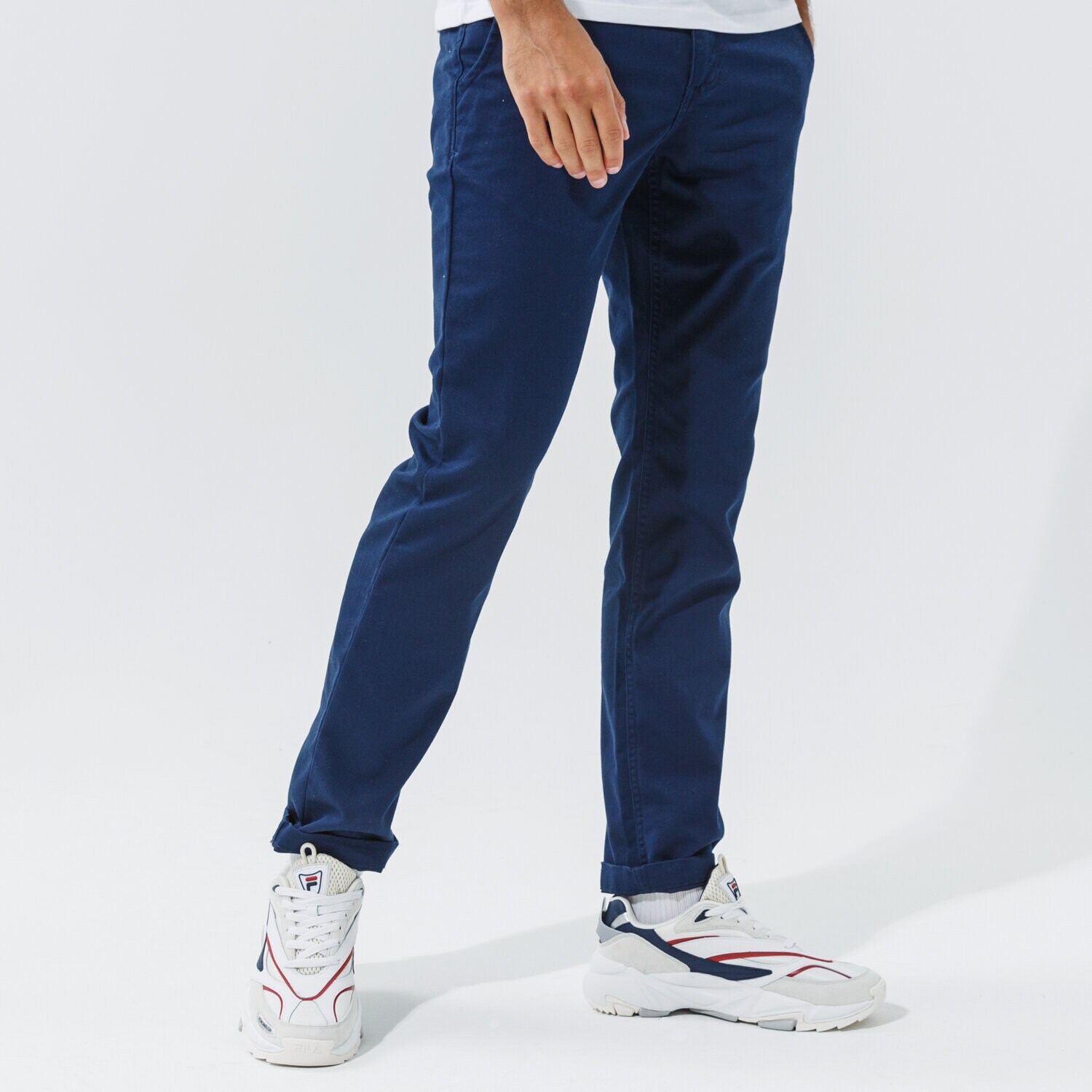 Bărbați pantaloni VANS PANTALONI  AUTHENTIC CHINO SLIM PANT VN0A5FJ7LKZ1 Bleumarin