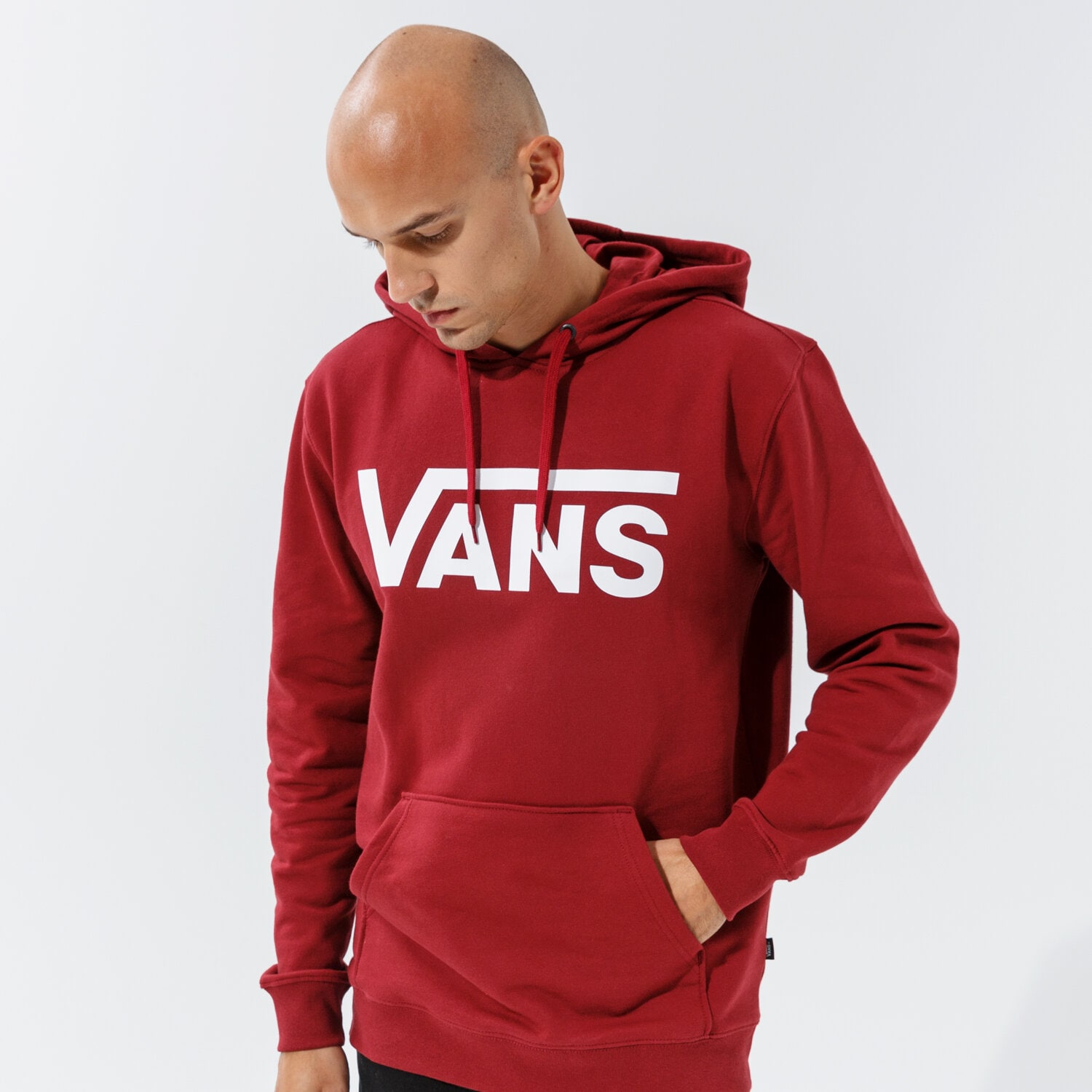 Bărbați bluză VANS BLUZĂ CU GLUGĂ VANS CLASSIC PO HOODIE II VN0A456BZBS1 Bordo
