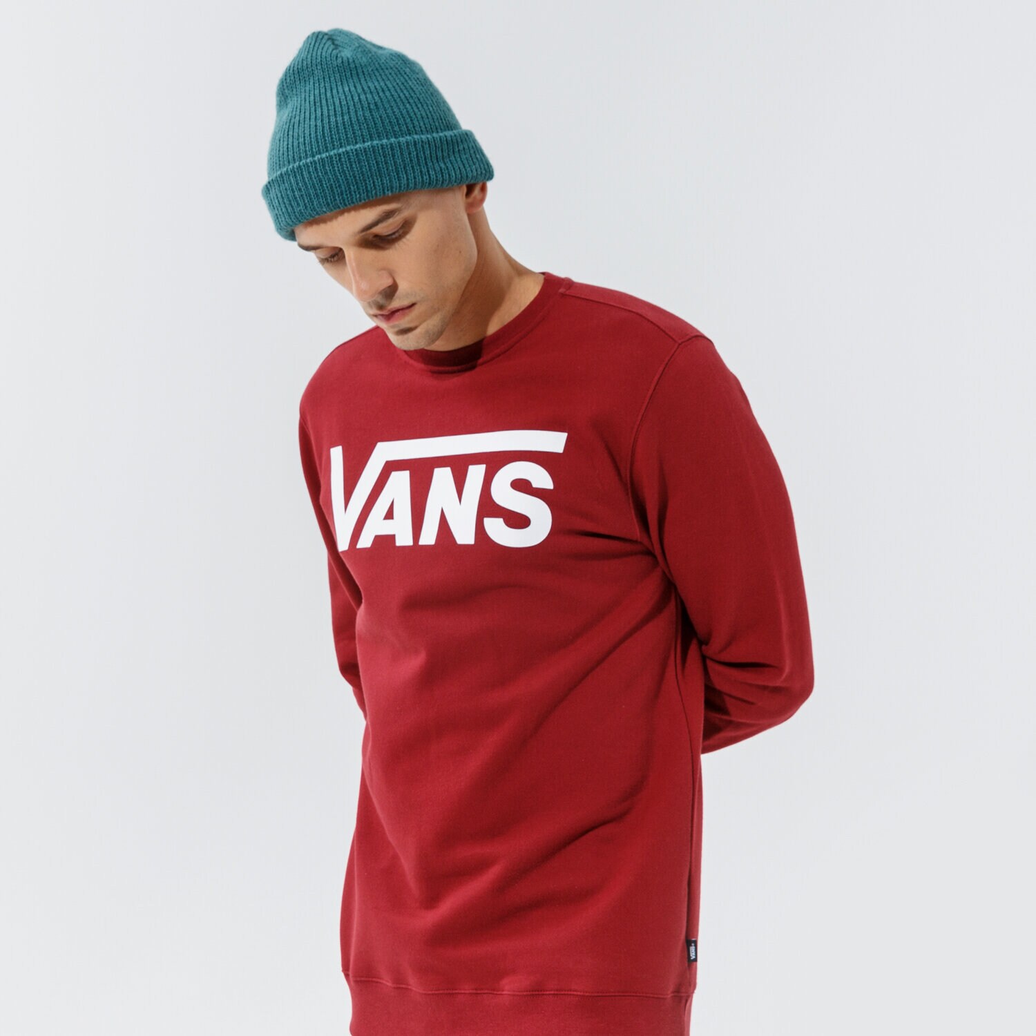 Bărbați bluză VANS BLUZĂ VANS CLASSIC CREW II VN0A456AZBS1 Bordo