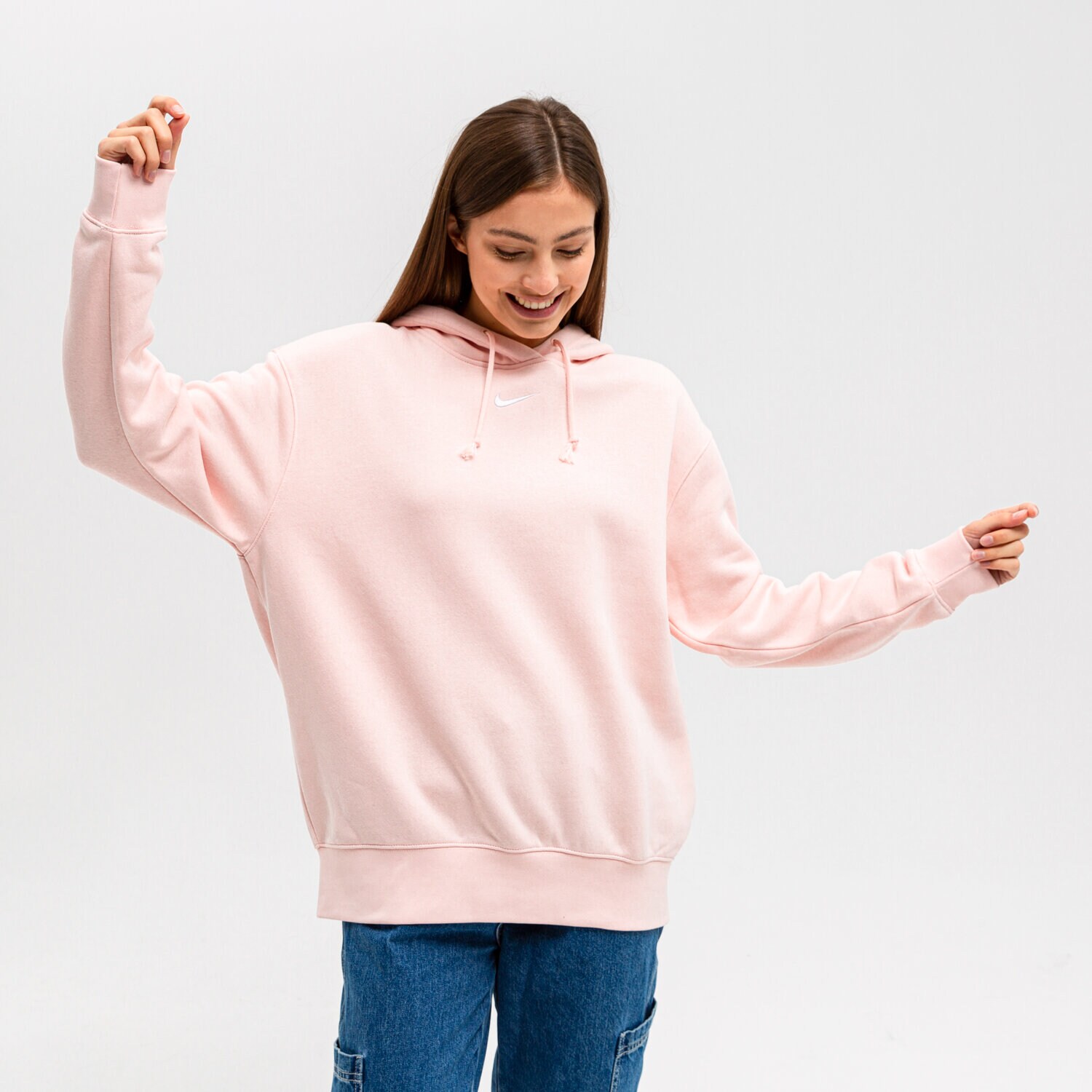 Femei bluză NIKE BLUZĂ CU GLUGĂ W NSW ESSNTL FLC HOODIE CLCTN DJ7668-864 Bej