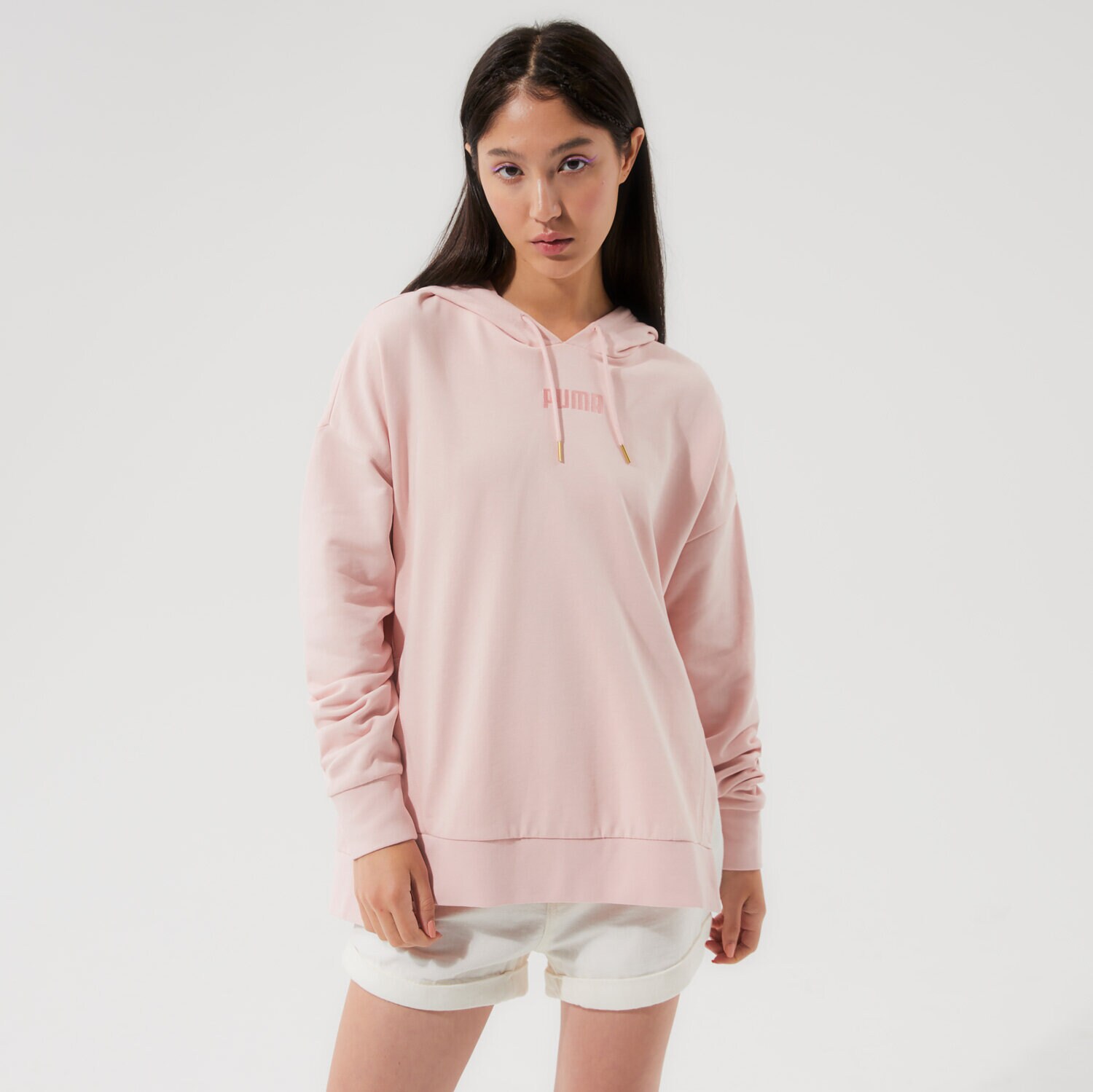 Femei bluză PUMA BLUZĂ CU GLUGĂ HER HOODIE TR - LOTUS 58951936 Roz