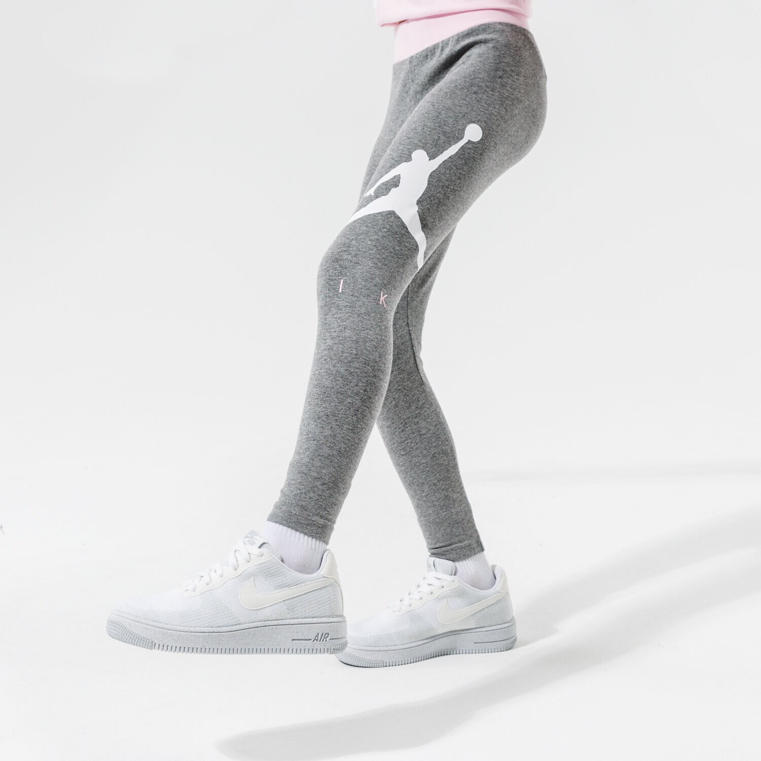 Pantaloni pentru copii JORDAN COLANȚI JUMPMAN BY NIKE LEGGING GIRL 45A762-GEH Gri