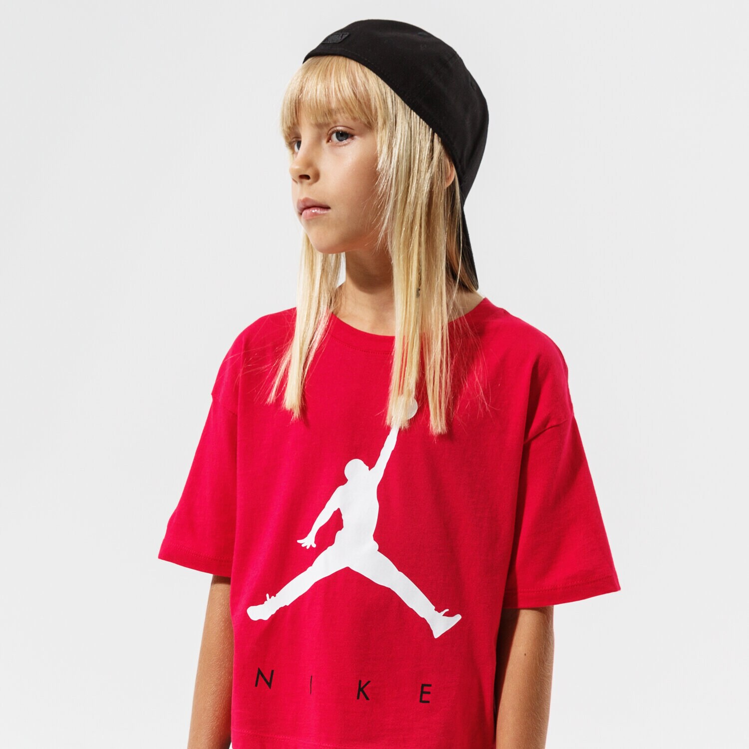 Copii tricou JORDAN TRICOU JUMPMAN BY NIKE TEE GIRL 45A763-A9V Roșu