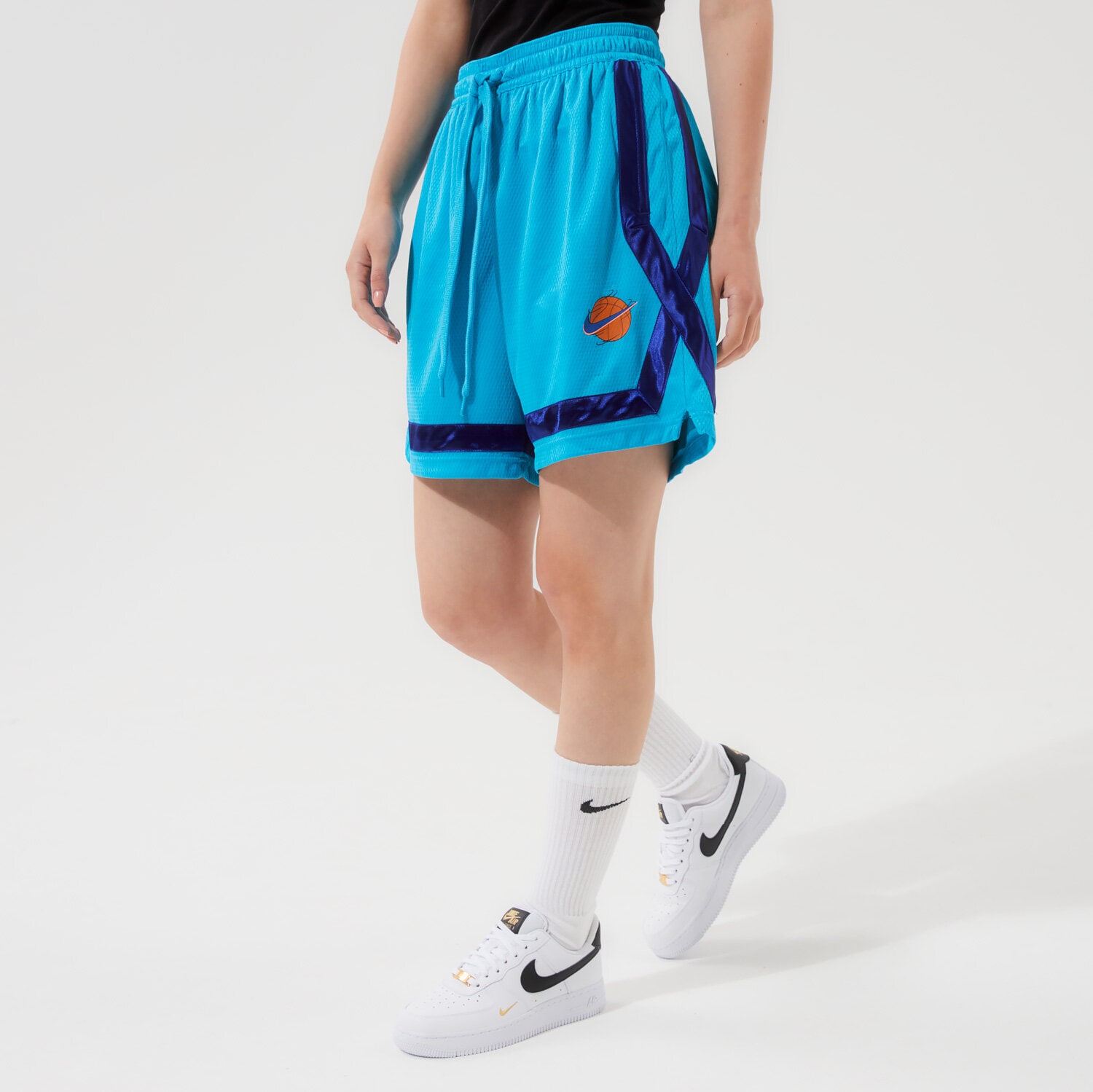 Femei pantaloni scurți NIKE PANTALONI SCURȚI W NK FLY CROSSOVER SJ NBA DJ3902-434 Albastru