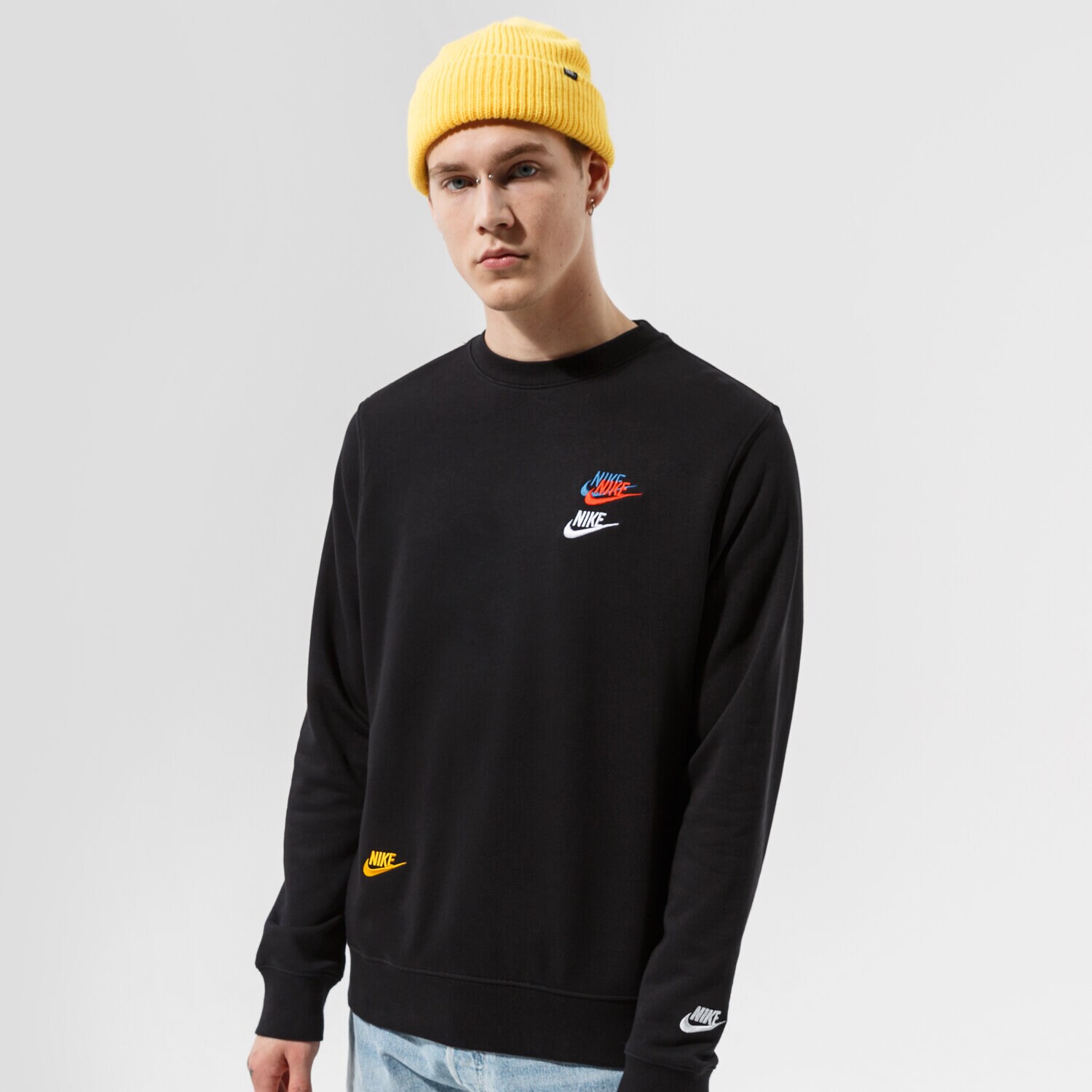Bărbați bluză NIKE BLUZĂ M NSW SPE+ FT CRW M FTA DJ6914-010 Negru