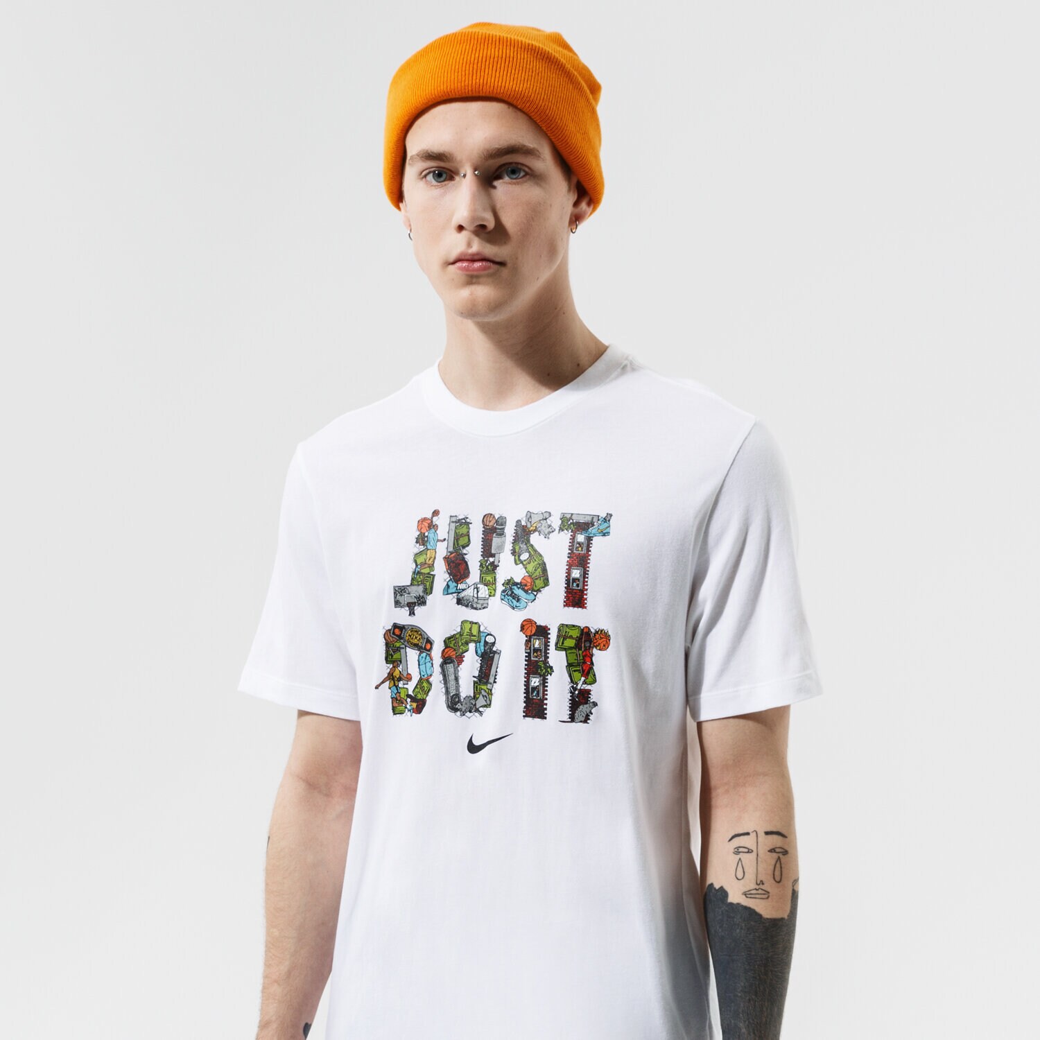 Bărbați tricou NIKE TRICOU NIKE "JUST DO IT" NBA DD0801-100 Alb