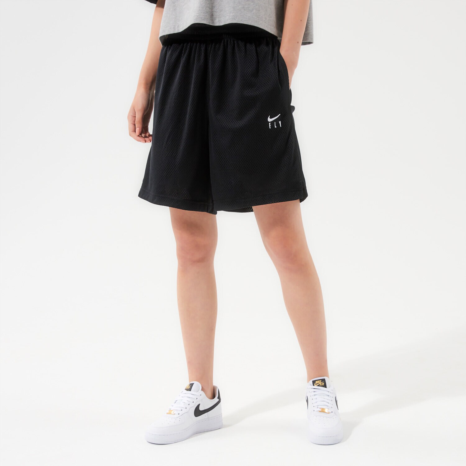 Femei pantaloni scurți NIKE PANTALONI SCURȚI FLY NBA CU4573-010 Negru