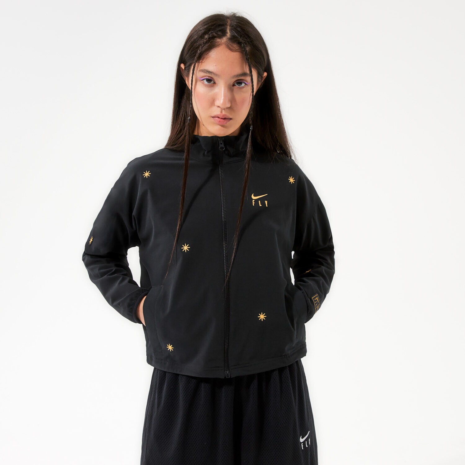 Femei jachetă NIKE JACHETĂ W NK DF SEASONAL FLY JKT NBA DA6488-010 Negru