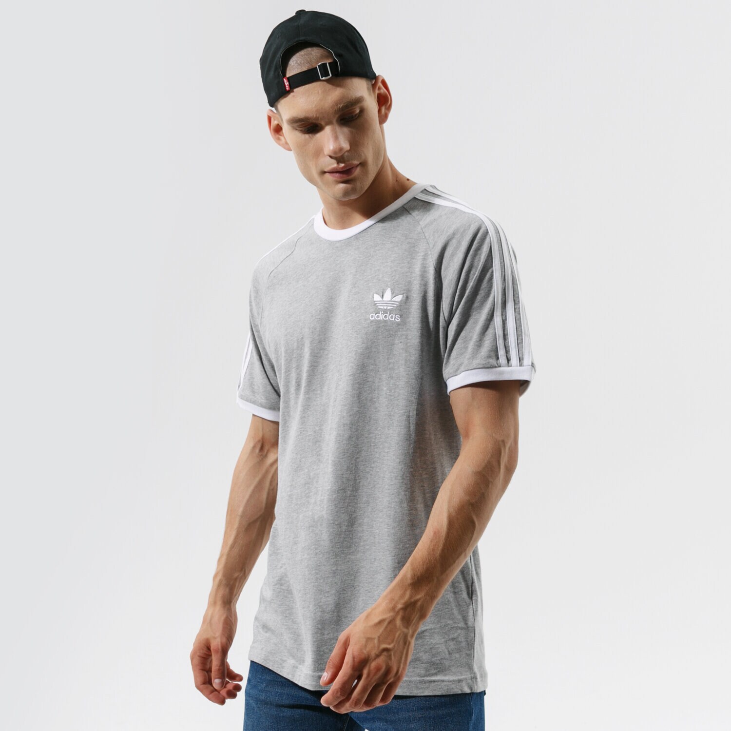 Bărbați tricou ADIDAS TRICOU 3-STRIPES TEE GN3493 Gri