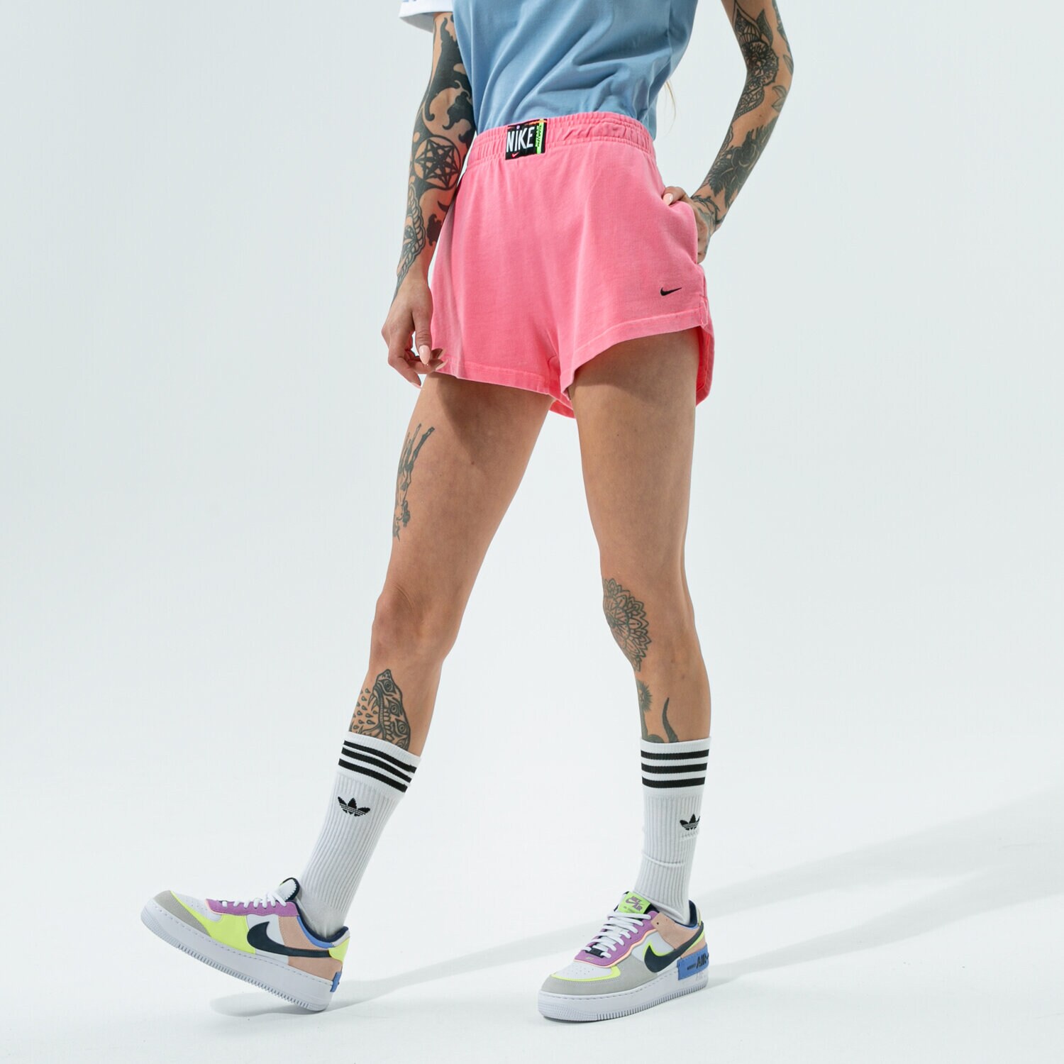 Femei pantaloni scurți NIKE PANTALONI SCURȚI W NSW WASH SHORT HR CZ9856-675 Roz