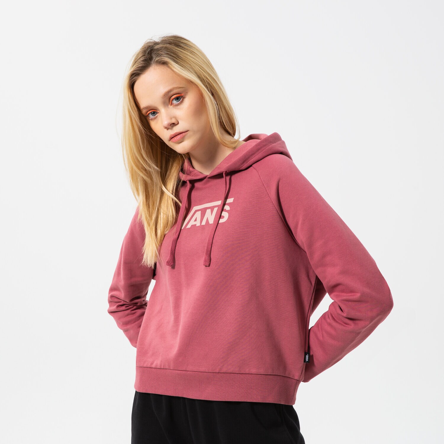 Femei bluză VANS BLUZĂ CU GLUGĂ WM FLYING V FT BOXY HOODIE VN0A4BG3YRT1 Bordo