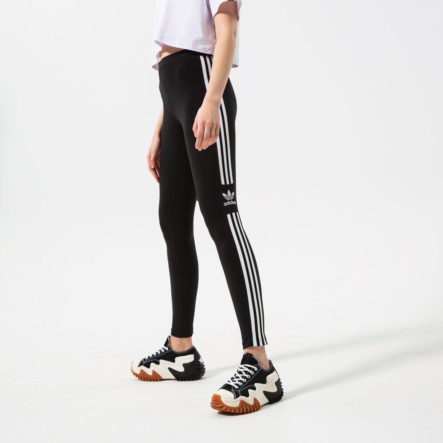 Femei pantaloni ADIDAS COLANȚI TREFOIL TIGHT DV2636 Negru