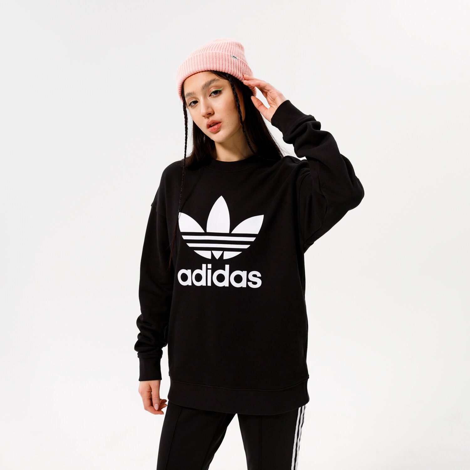 Femei bluză ADIDAS BLUZĂ TRF CREW SWEAT FM3272 Negru
