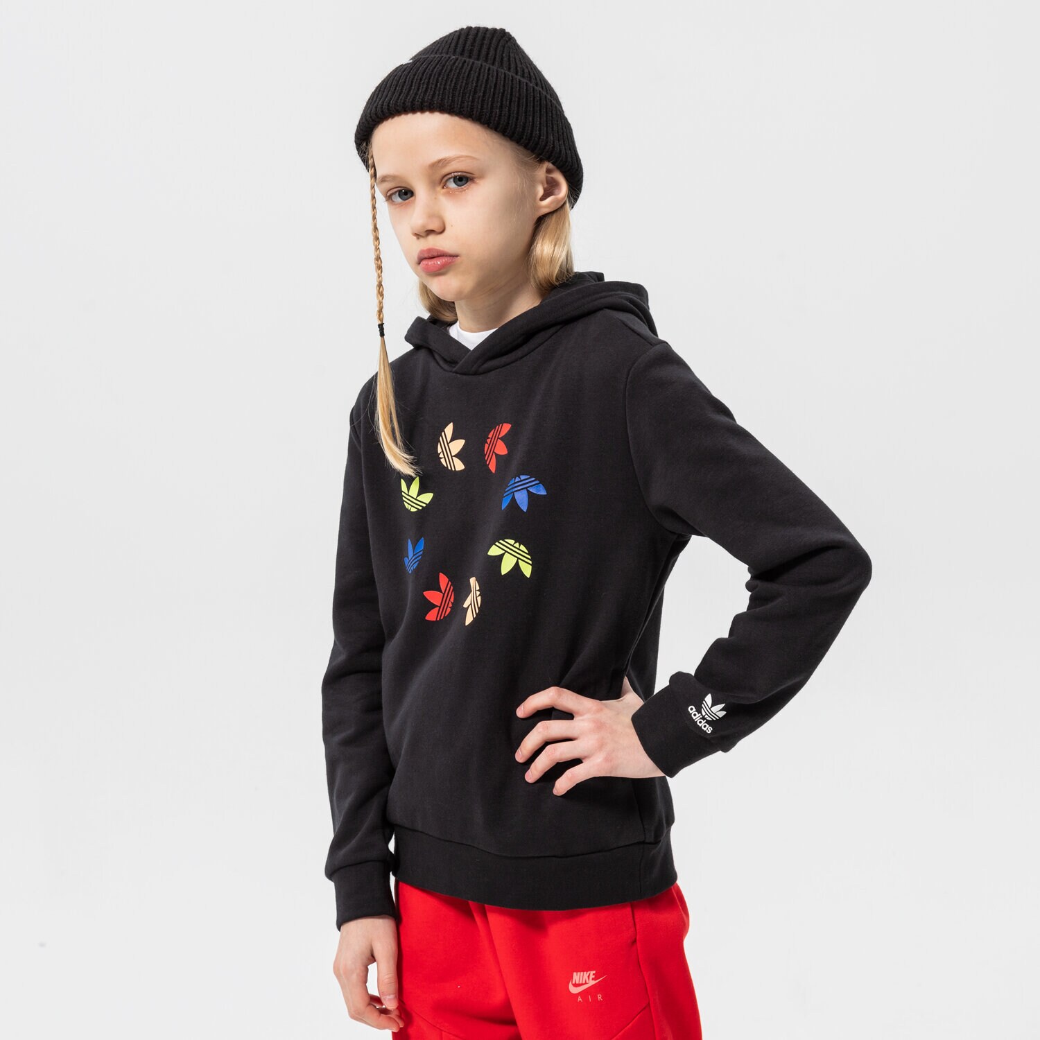 Copii bluză ADIDAS BLUZĂ CU GLUGĂ HOODIE BOY HE4779 Negru