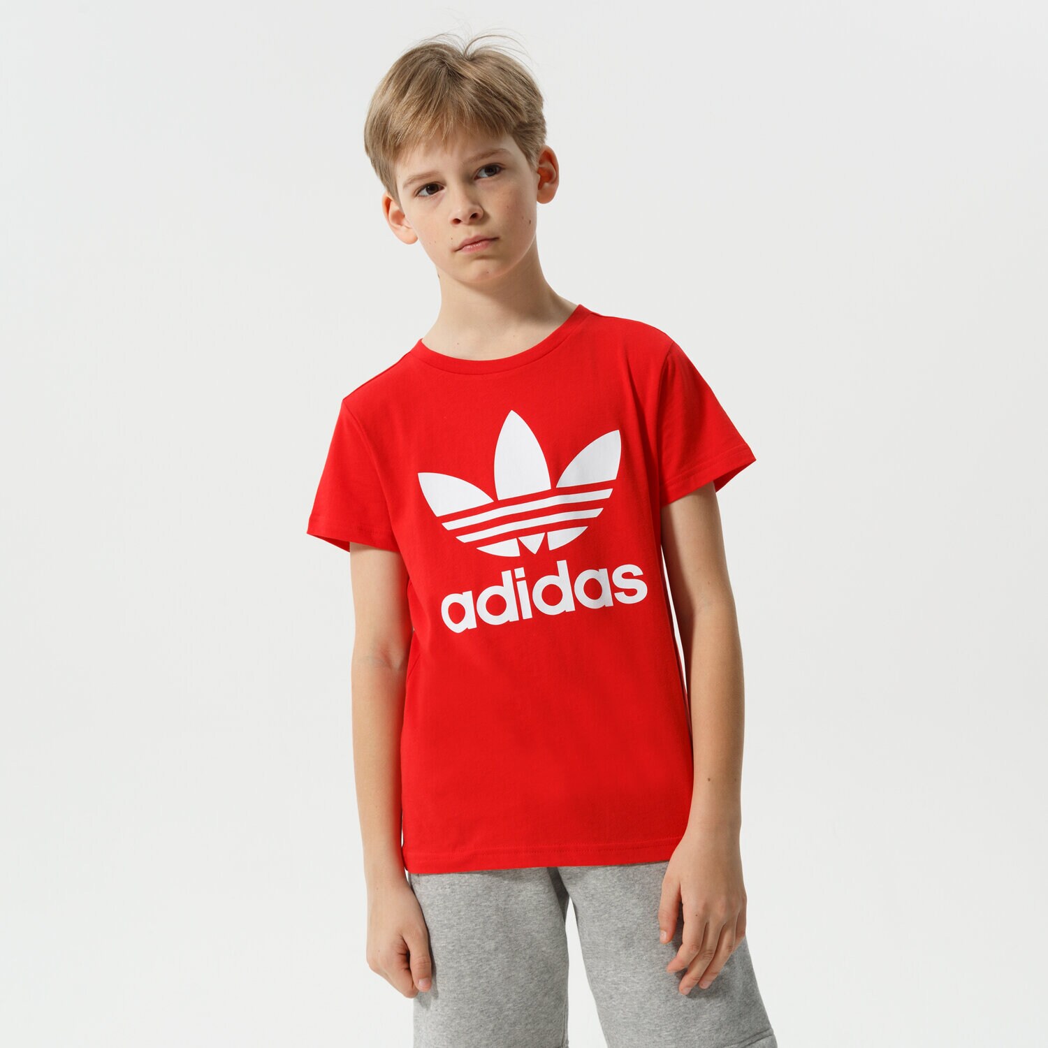 Copii tricou ADIDAS TRICOU TREFOIL BOY HC9586 Roșu