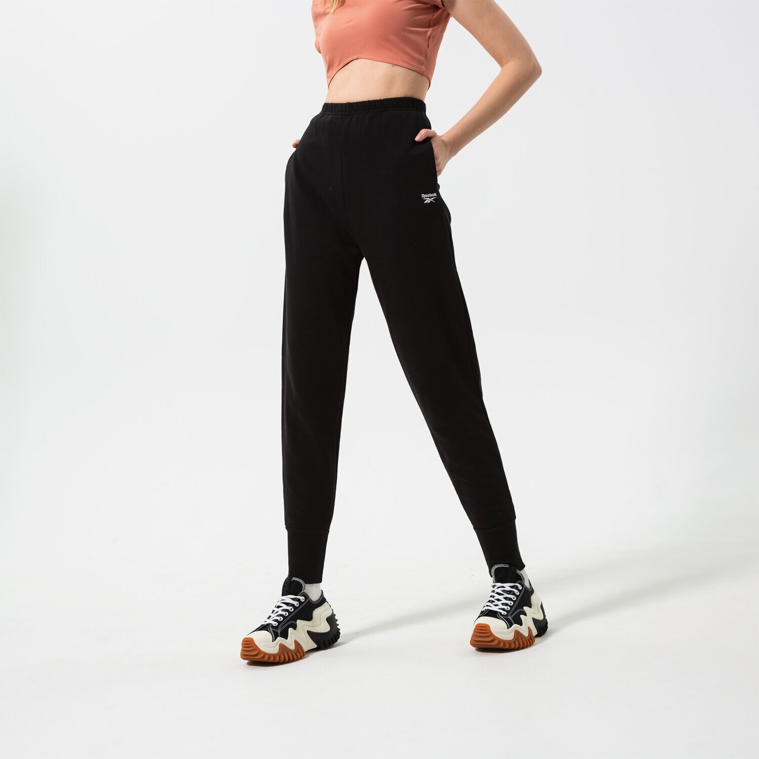 Femei pantaloni REEBOK PANTALONI  CL WDE COZY FT PANT H49235 Negru