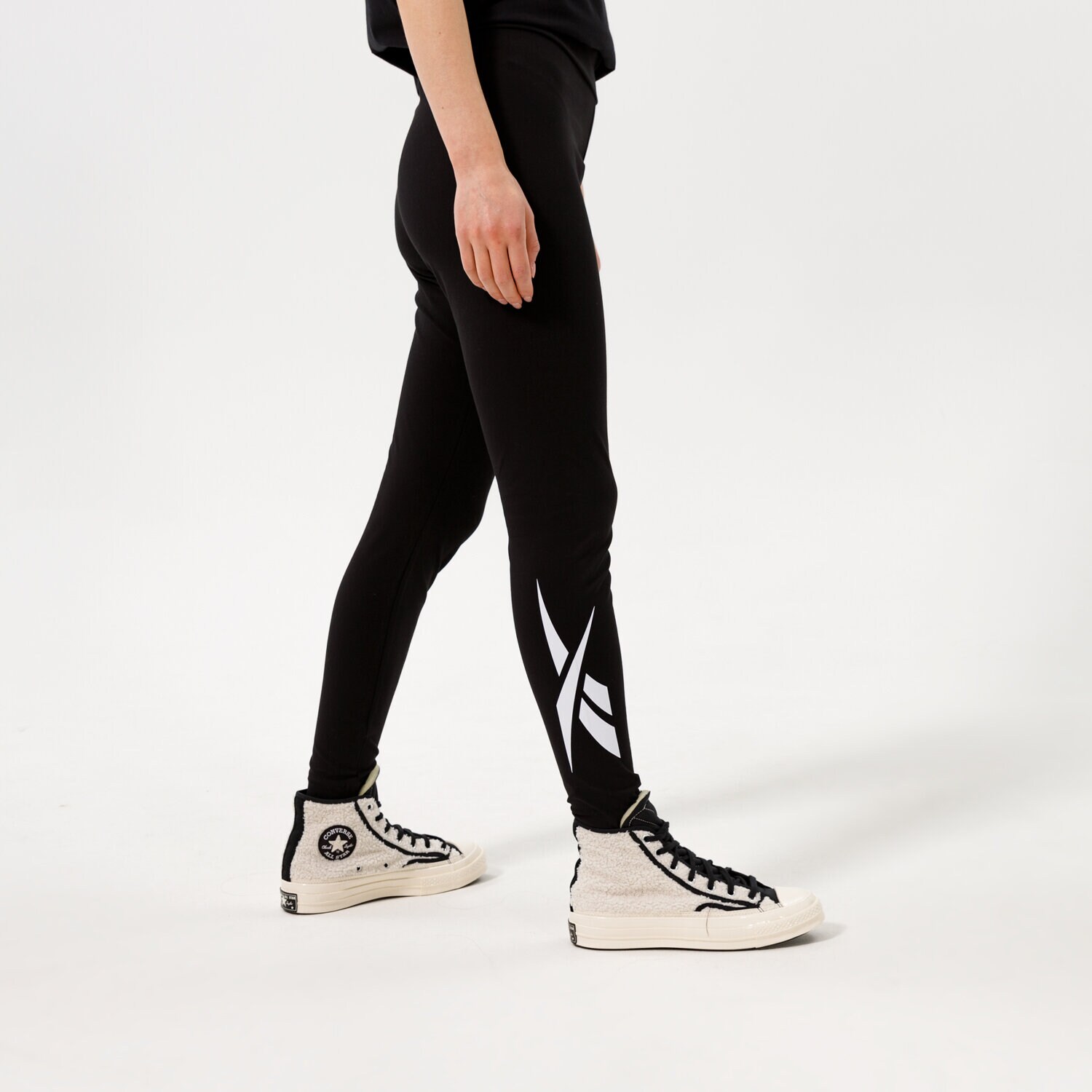 Femei pantaloni REEBOK PANTALONI  CL PF LOGO LEGGING H41357 Negru