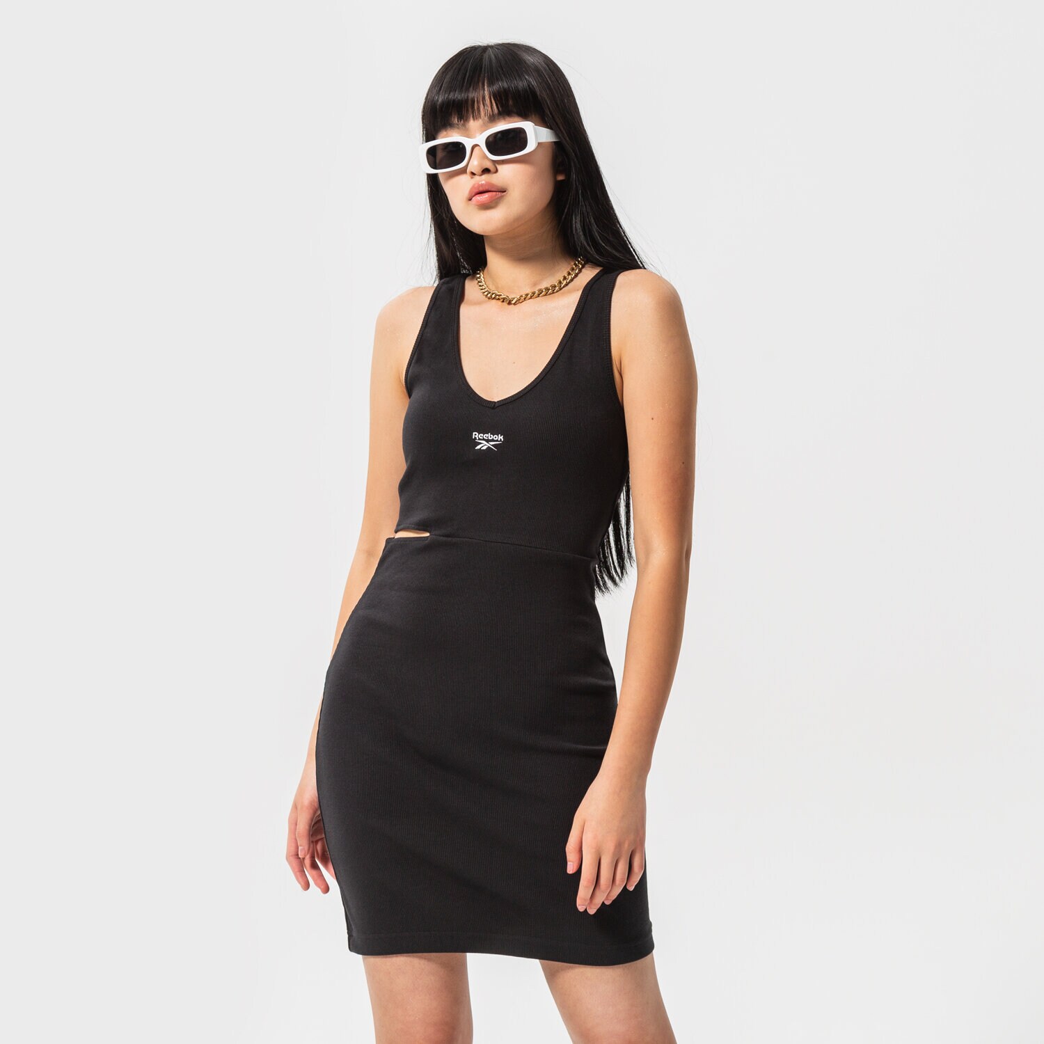 Femei rochii și fuste REEBOK ROCHIE CL WDE SLIM TRENINGS H46805 Negru