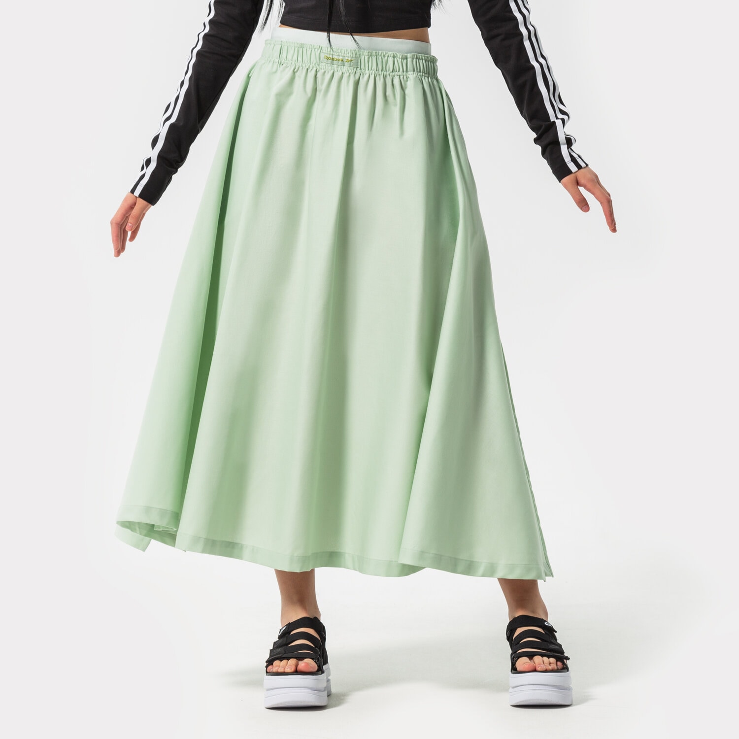 Femei rochii și fuste REEBOK FUSTĂ CL WOMENS LONG SKIRT H49287 Verde